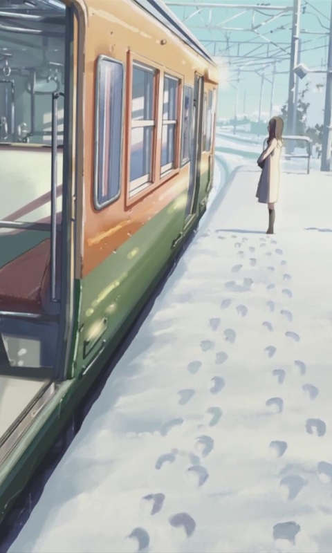 Download mobile wallpaper Anime, Train, 5 Centimeters Per Second for free.