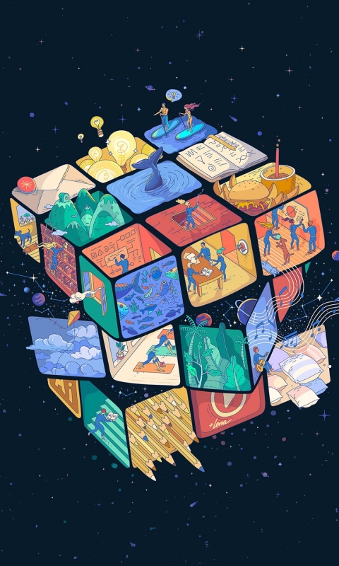 Baixar papel de parede para celular de Jogos, Cubo De Rubik gratuito.