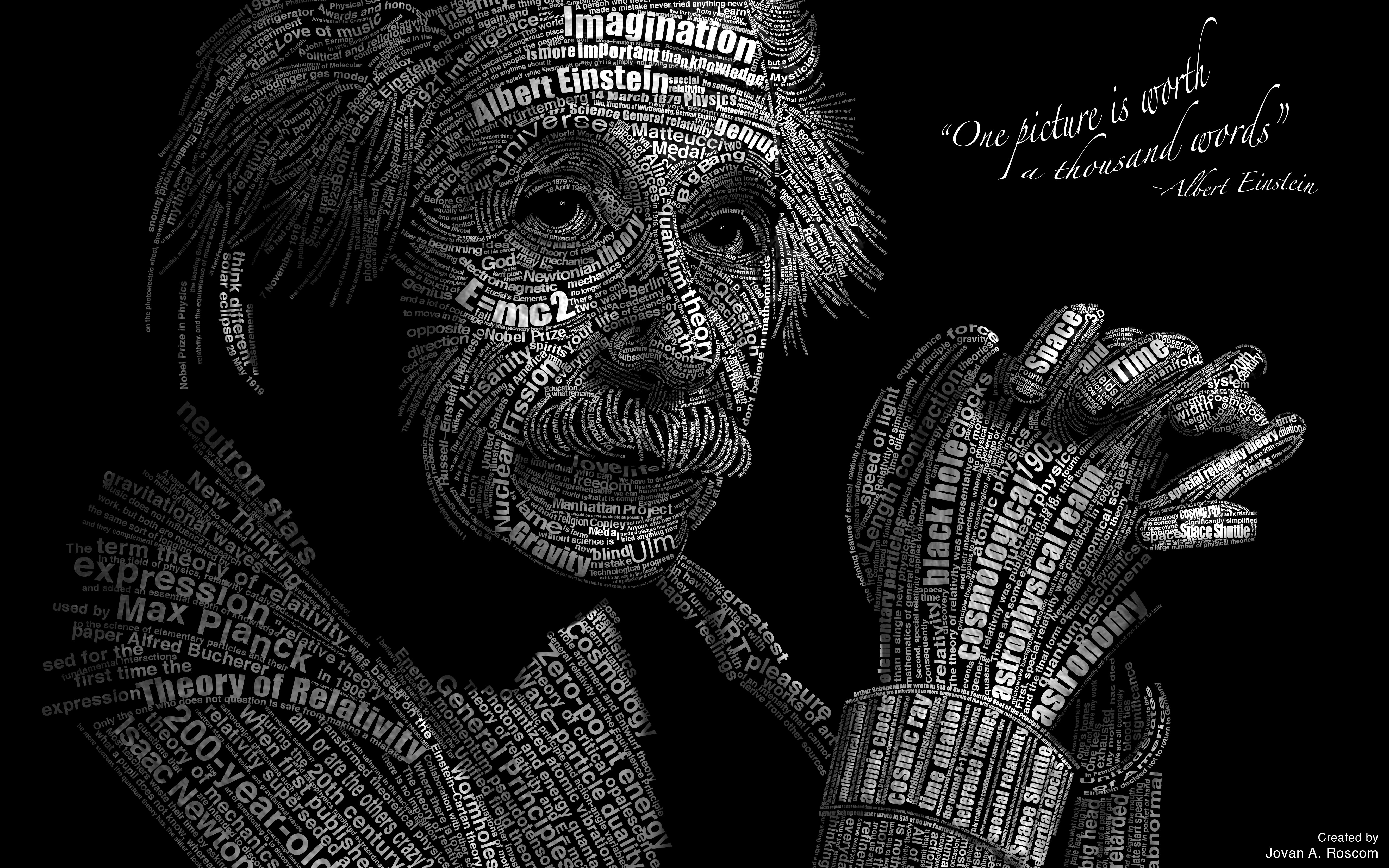 906475画像をダウンロード有名人, アルバート・アインシュタイン, 文章, タイポグラフィ-壁紙とスクリーンセーバーを無料で