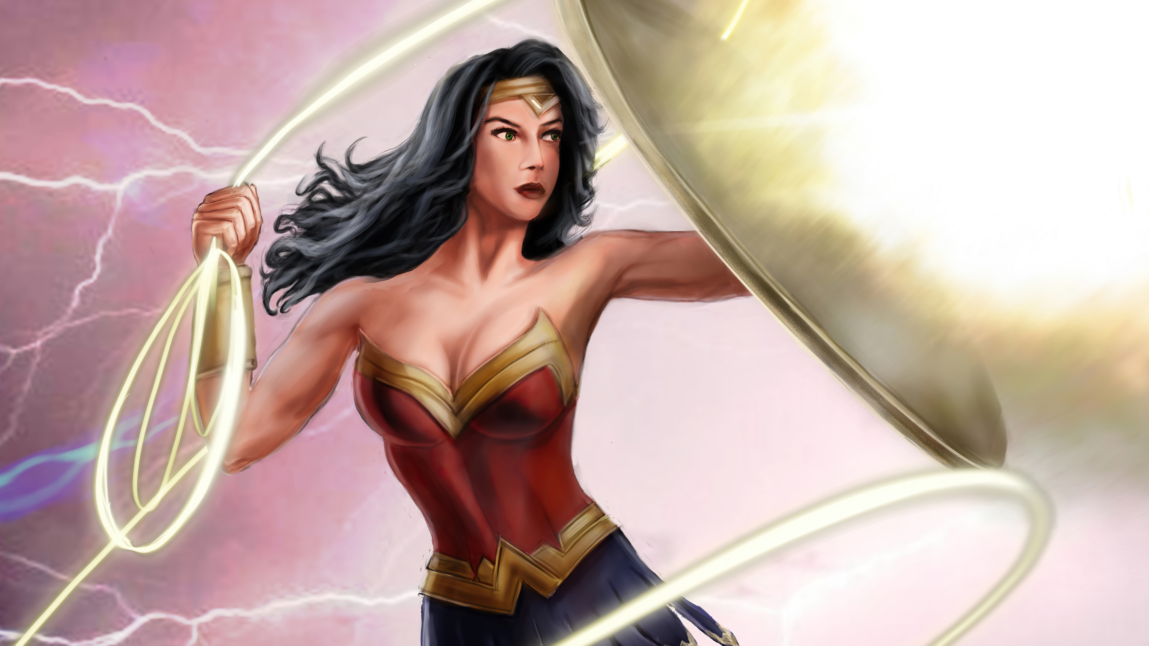 Free download wallpaper Comics, Dc Comics, Diana Prince, Wonder Woman, Lasso Of Truth on your PC desktop