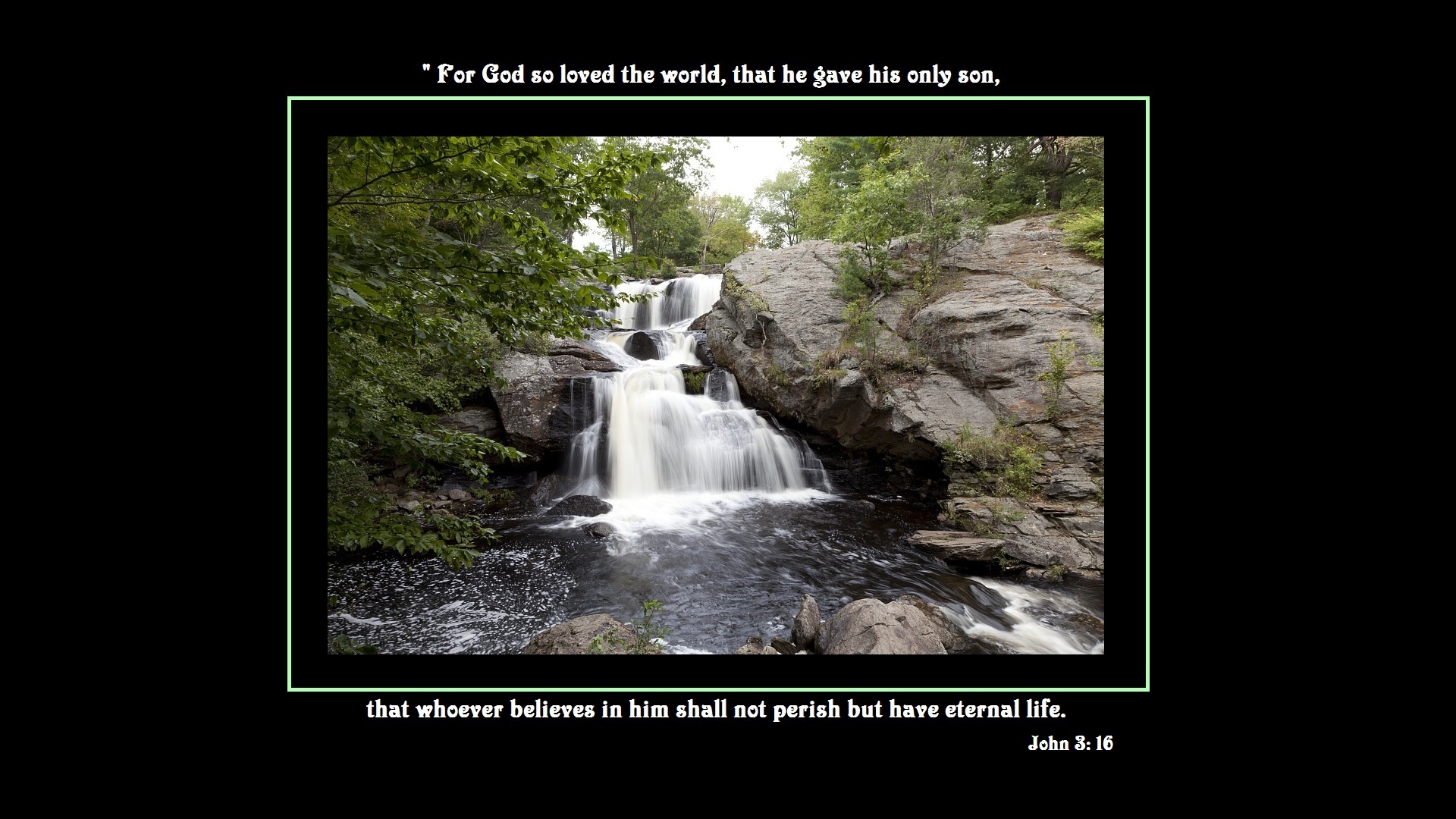 religious, quote, bible, christian, god, life, religion, waterfall, word