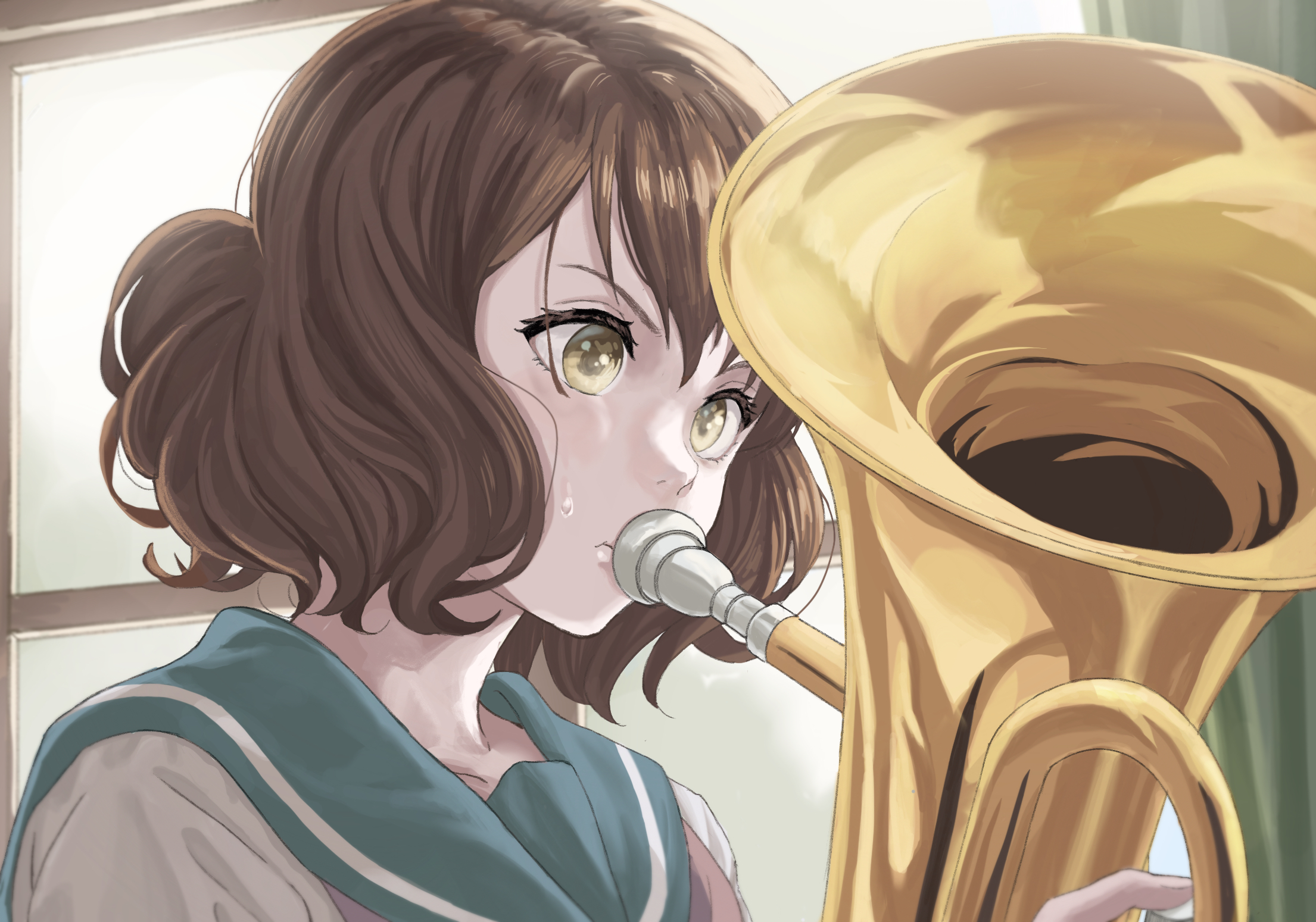 Handy-Wallpaper Animes, Kumiko Oumae, Hibike! Euphonium kostenlos herunterladen.