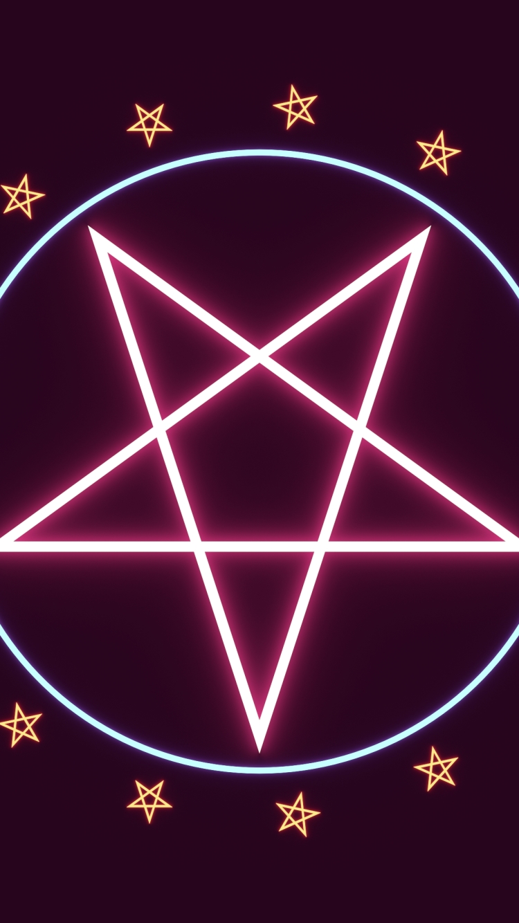 pentagram, abstract Full HD