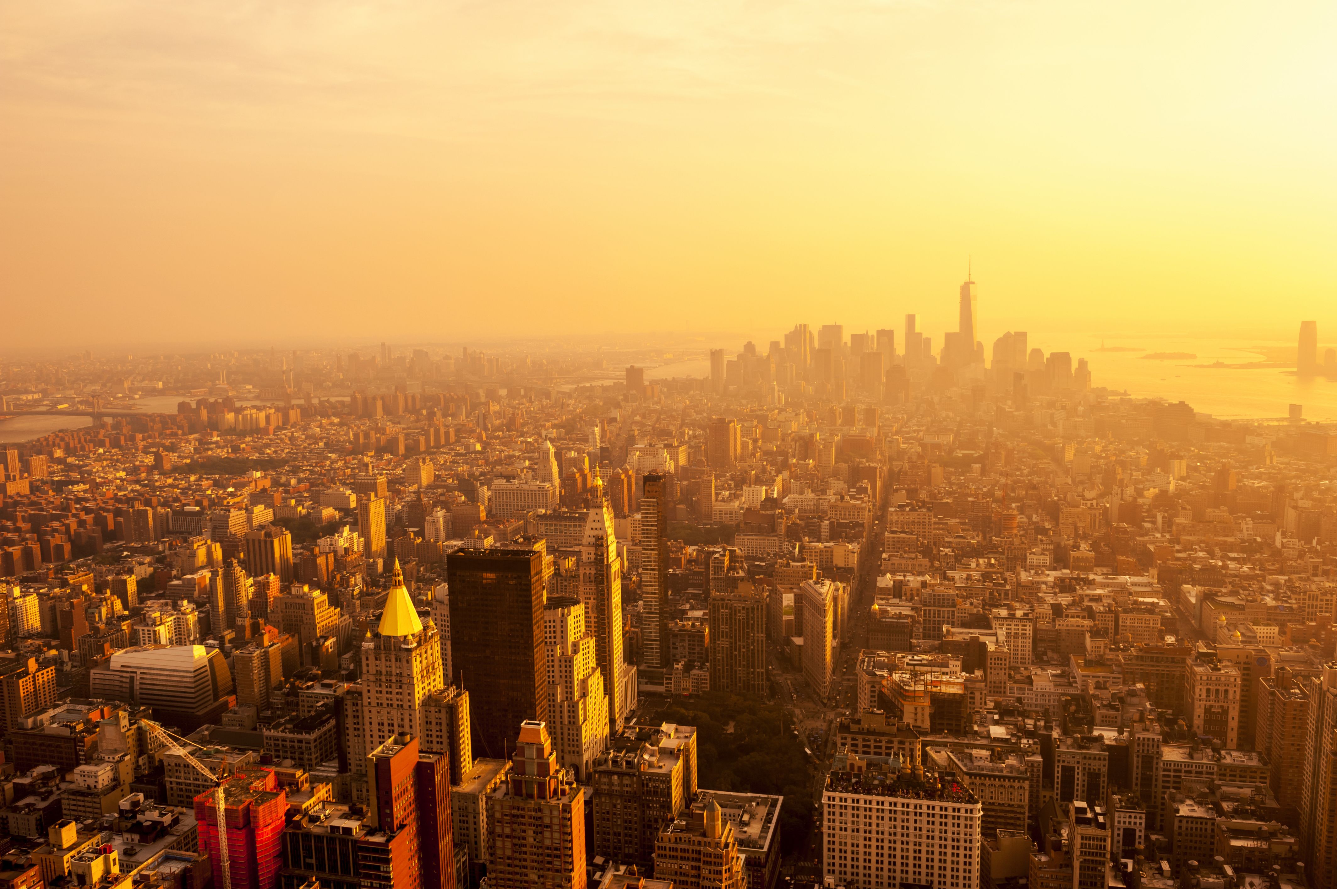 Baixar papel de parede para celular de Cidades, Eua, Cidade, Arranha Céu, Horizonte, Construção, Paisagem Urbana, Nova York, Feito Pelo Homem, Aéreo gratuito.