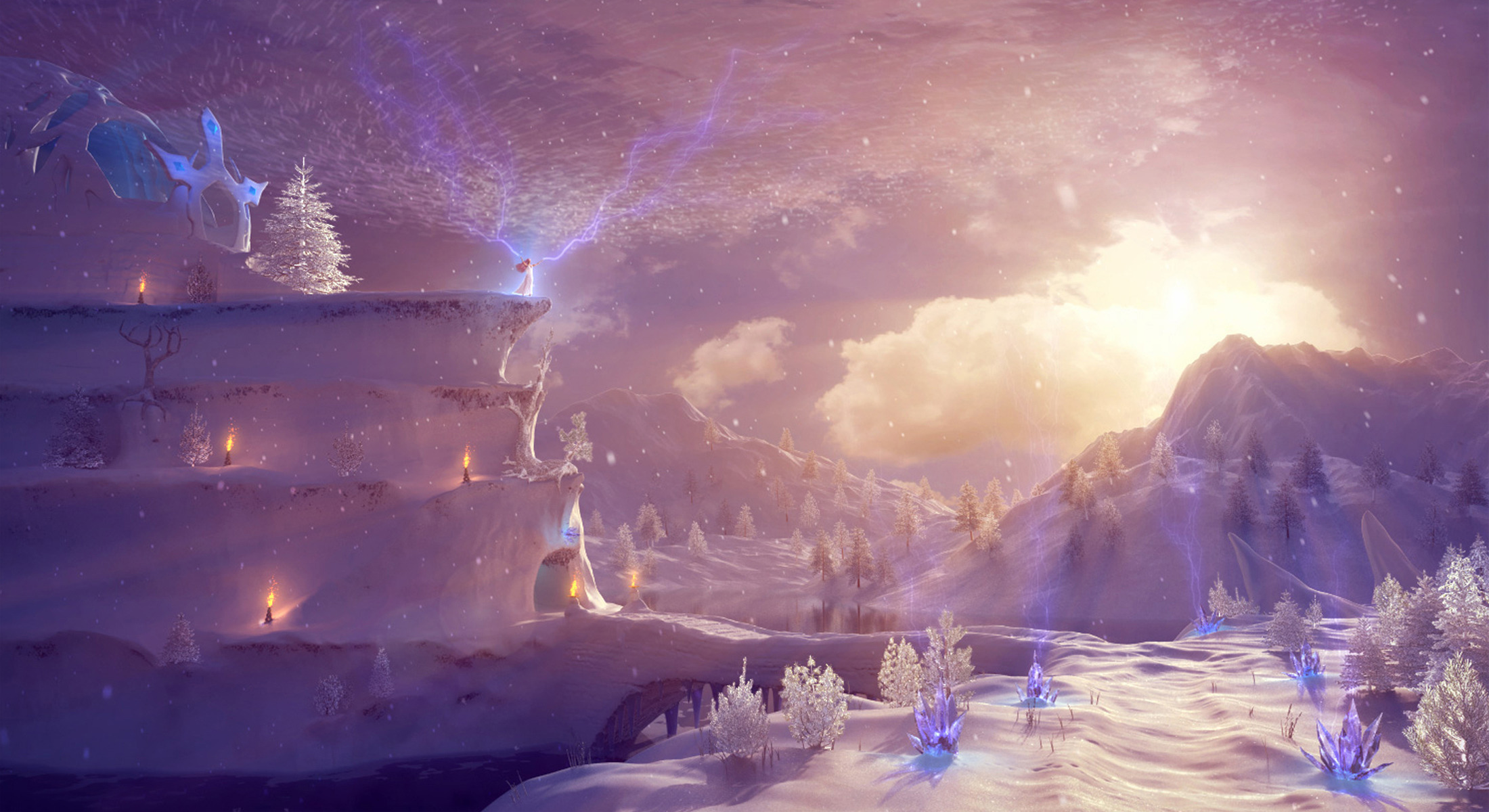 Baixe gratuitamente a imagem Inverno, Fantasia, Gelo, Neve, Montanha, Artístico na área de trabalho do seu PC