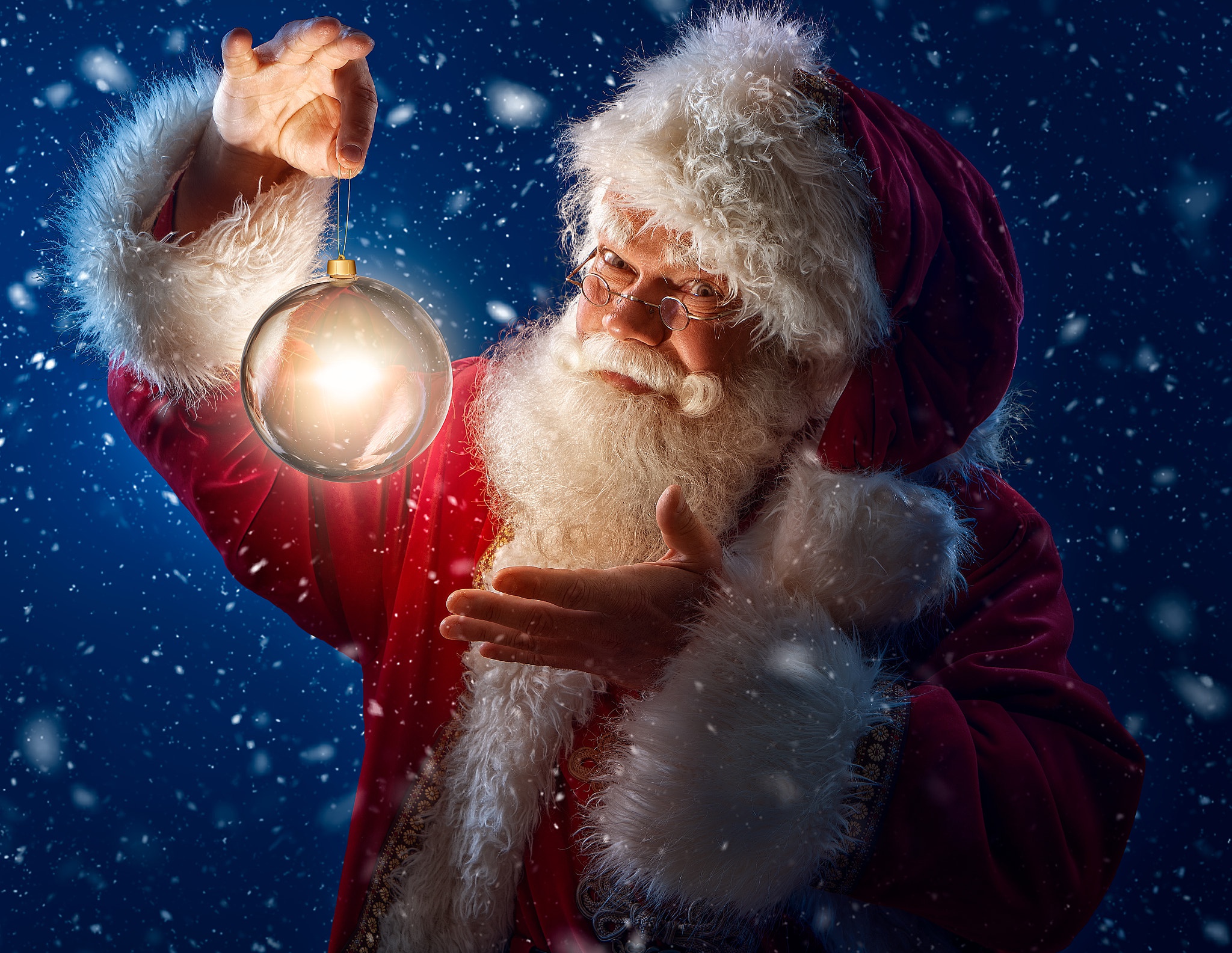 Download mobile wallpaper Christmas, Holiday, Santa, Santa Hat for free.