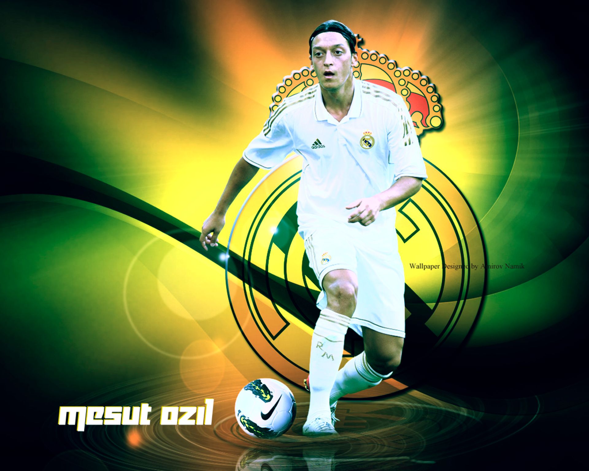 Download mobile wallpaper Sports, Soccer, Real Madrid C F, Mesut Özil for free.
