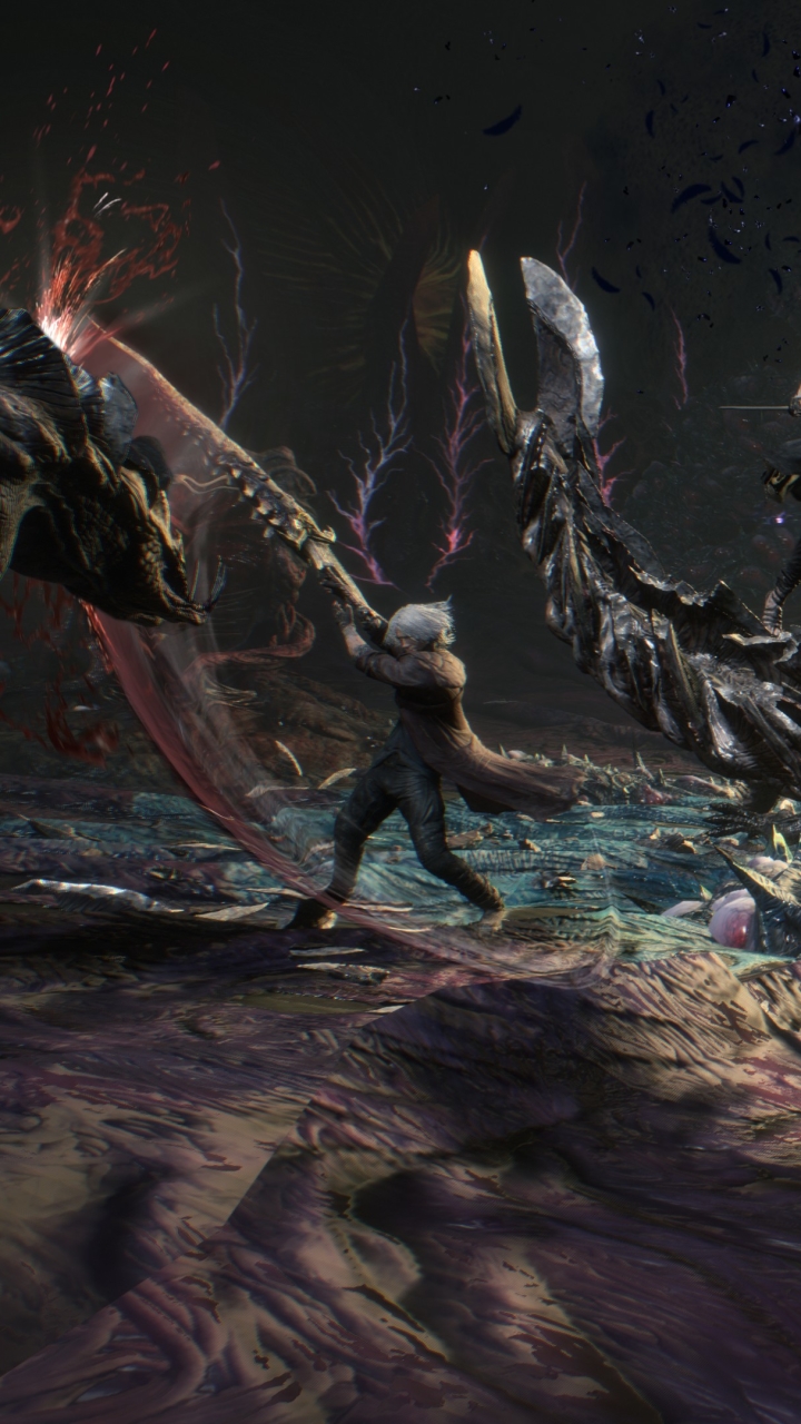 Download mobile wallpaper Devil May Cry, Video Game, Nero (Devil May Cry), Dante (Devil May Cry), V (Devil May Cry), Devil May Cry 5 for free.