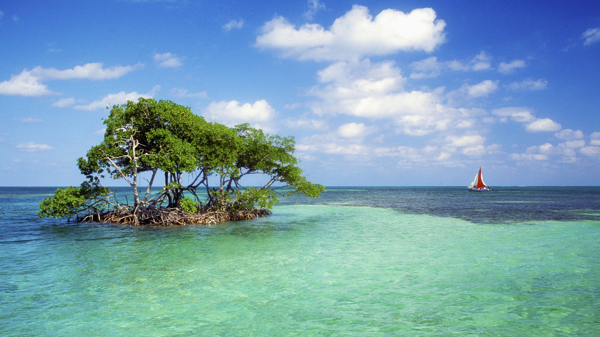 Laden Sie das Horizont, Ozean, Insel, Segelboot, Meer, Erde/natur-Bild kostenlos auf Ihren PC-Desktop herunter