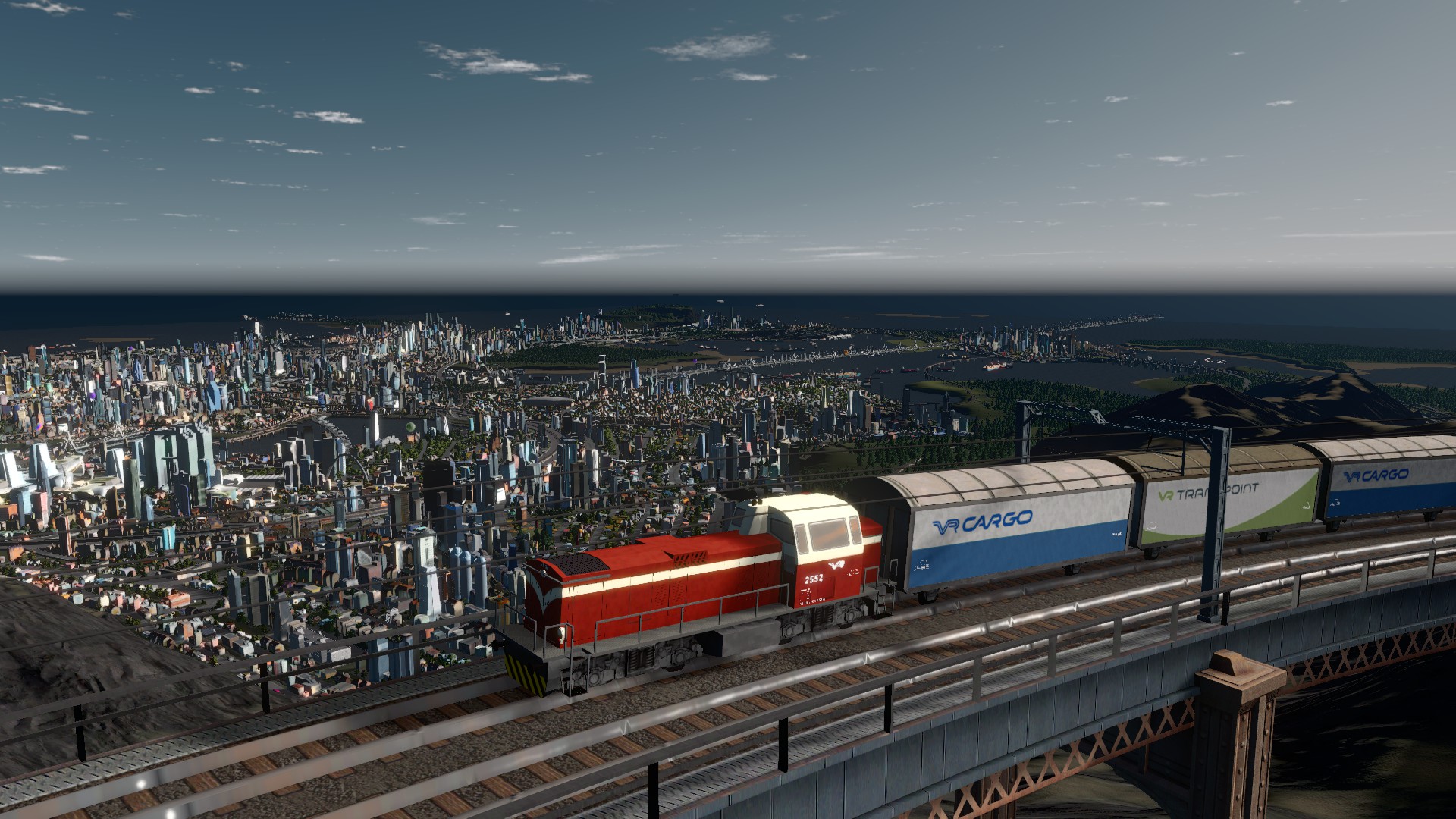 Download mobile wallpaper Cities, City, Train, Railroad, Video Game, Cities: Skylines for free.