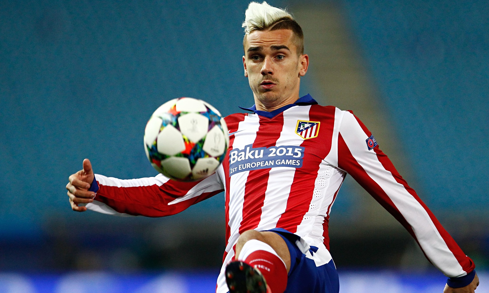 Download mobile wallpaper Sports, Soccer, French, Antoine Griezmann, Atlético Madrid for free.
