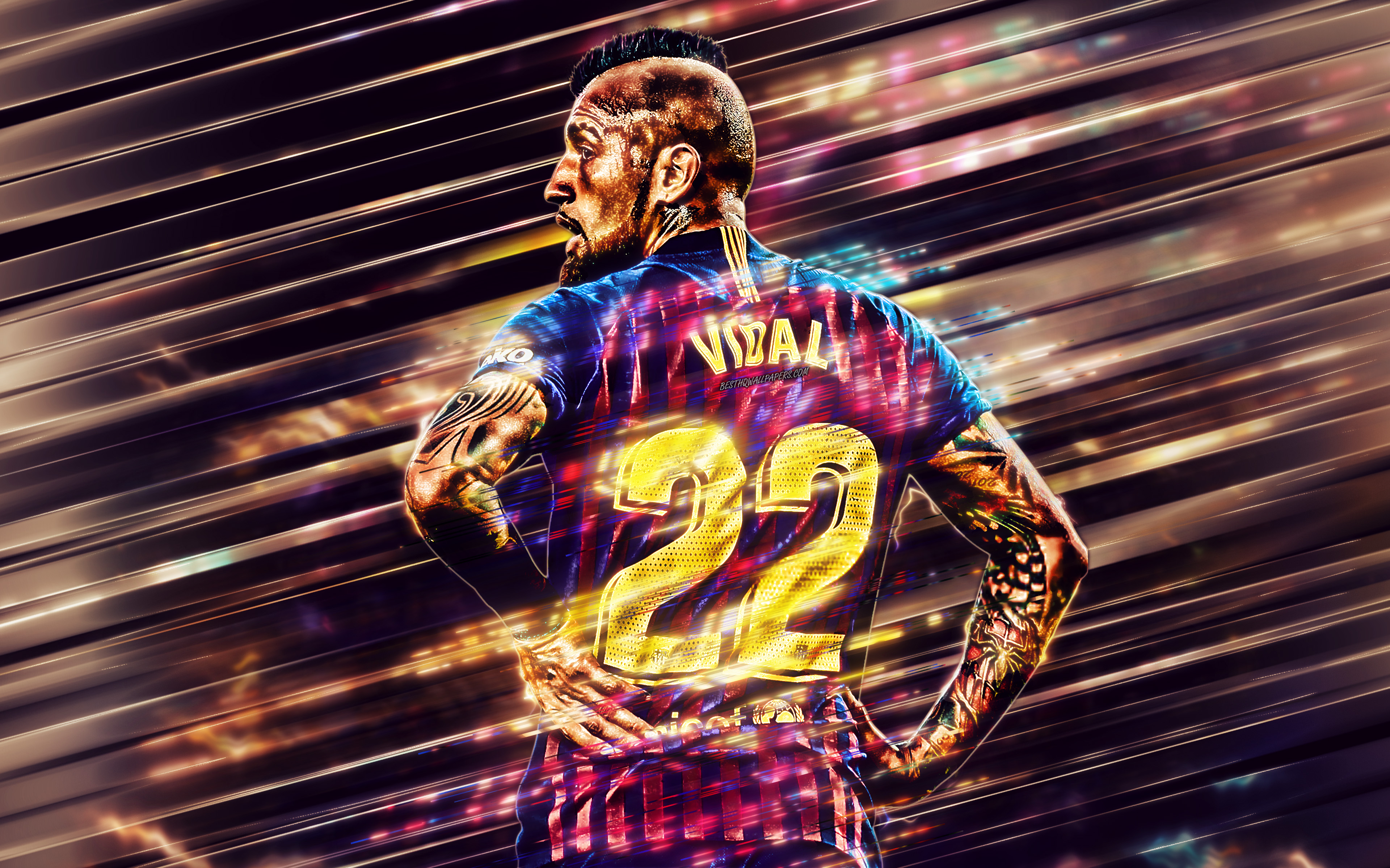 Free download wallpaper Sports, Soccer, Fc Barcelona, Chilean, Arturo Vidal on your PC desktop