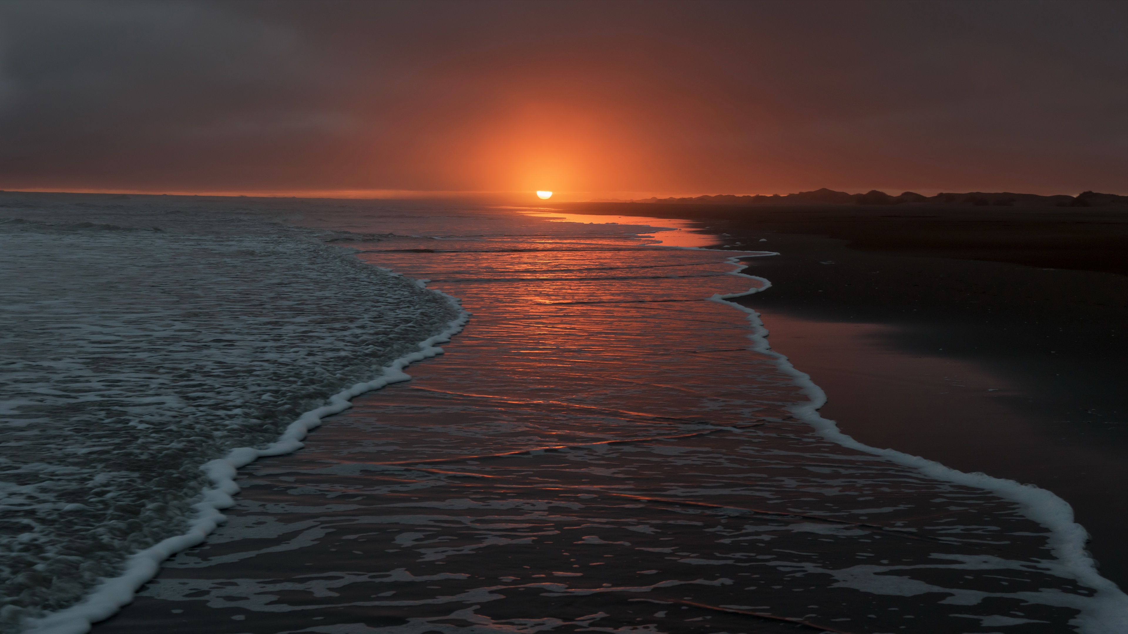 Descarga gratuita de fondo de pantalla para móvil de Naturaleza, Playa, Horizonte, Atardecer, Tierra/naturaleza.