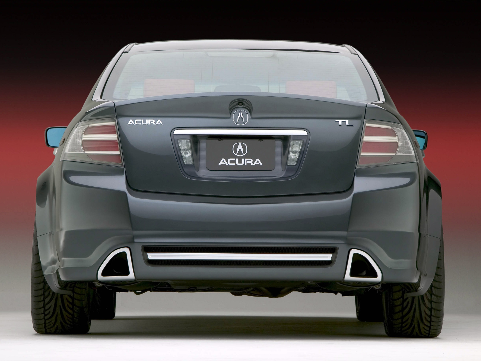 auto, acura, cars, grey, back view, rear view, style, akura, tl, concept car, 2003