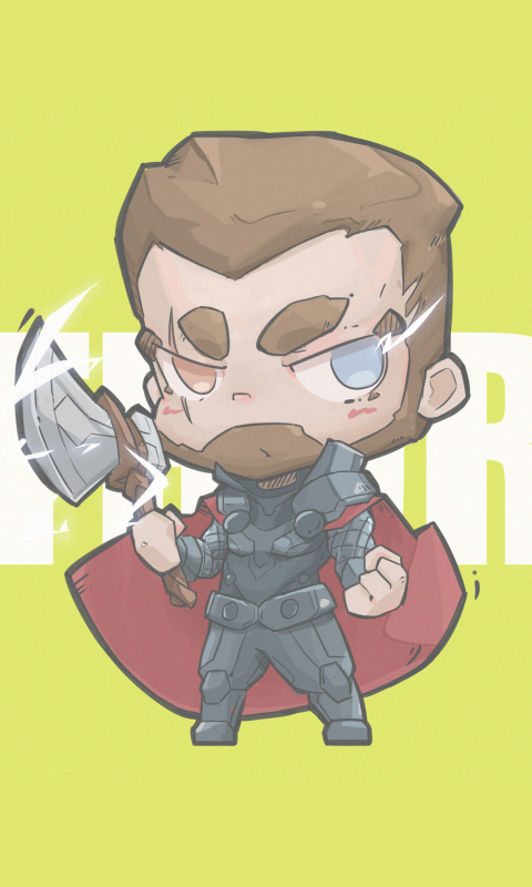 Handy-Wallpaper Comics, Thor, Chibi kostenlos herunterladen.