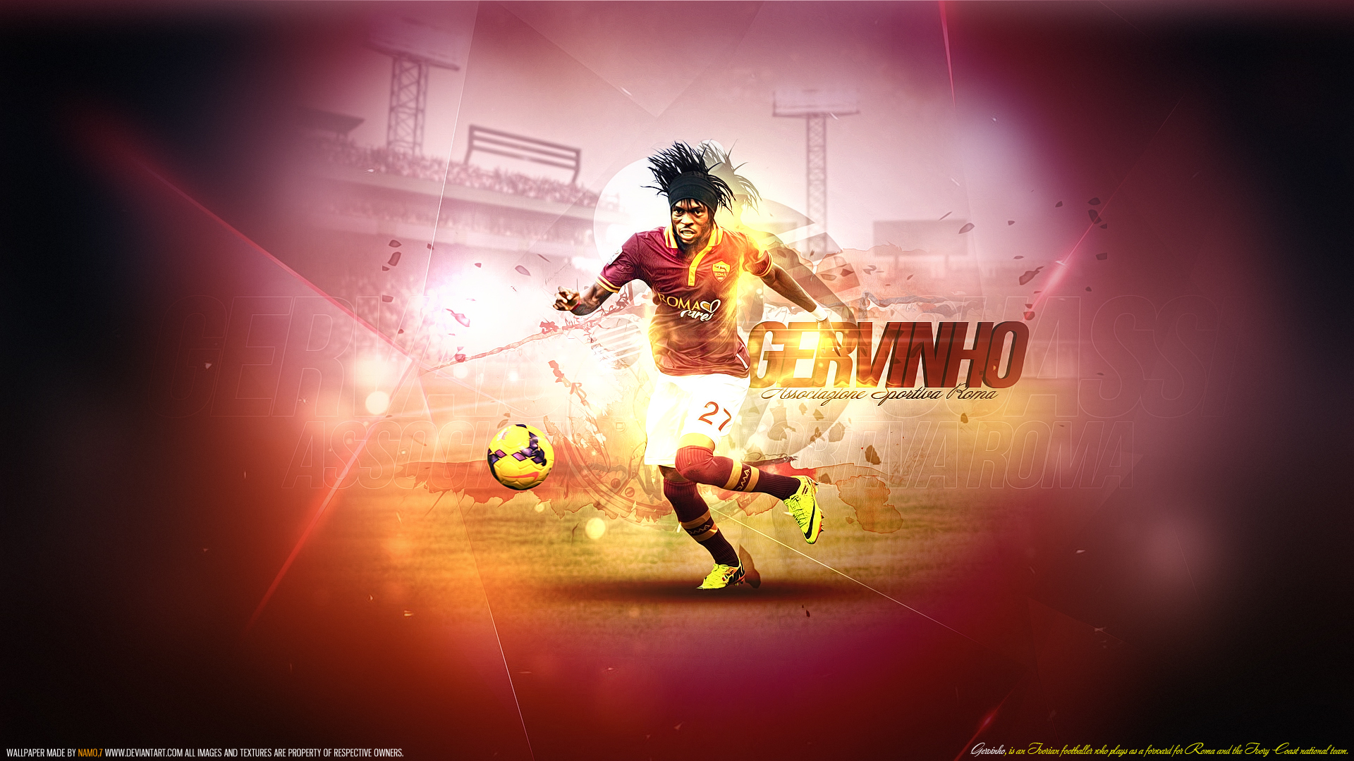 PCデスクトップにスポーツ, サッカー, なので。ローマ, ジェルヴィーニョ画像を無料でダウンロード