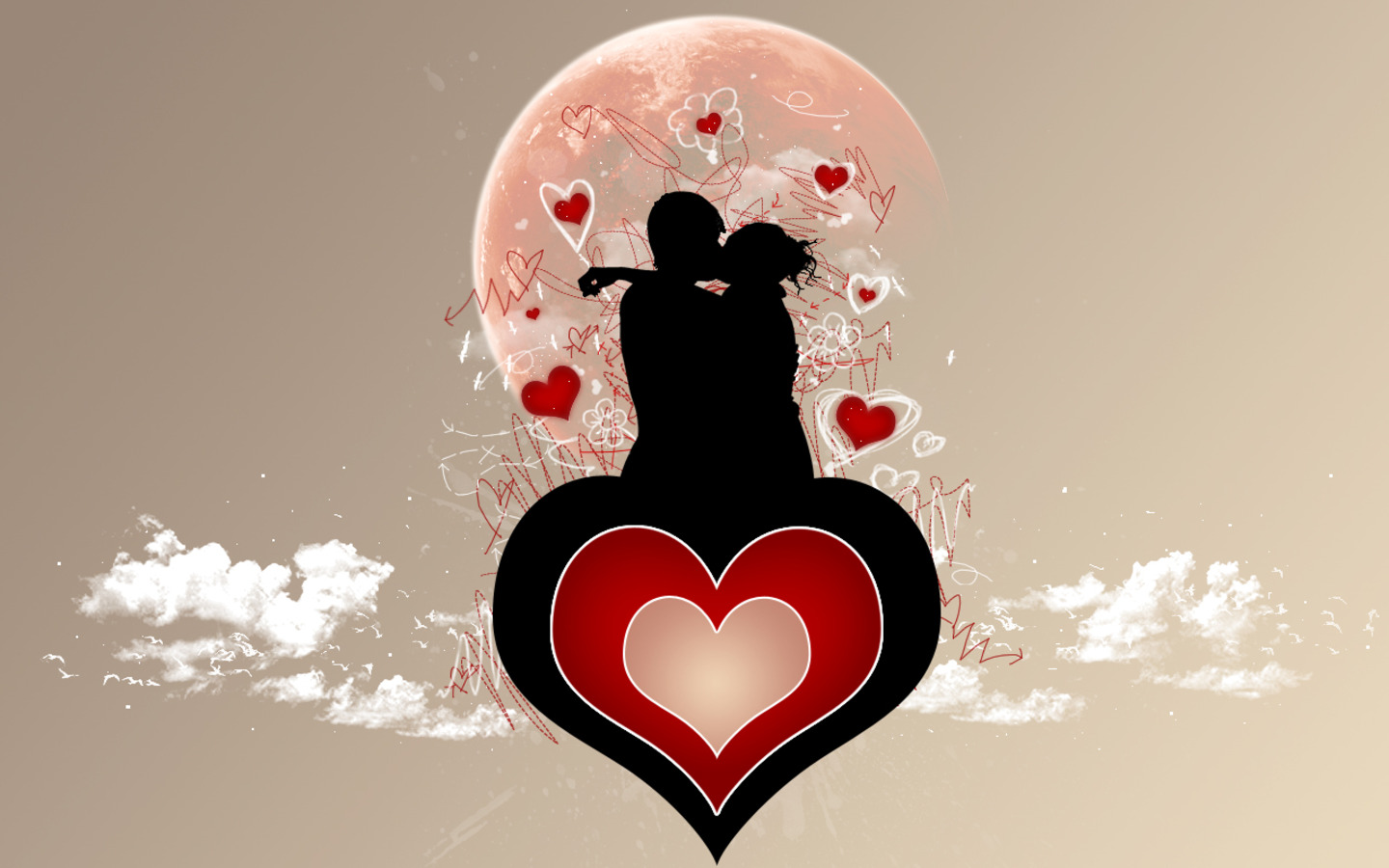 Download mobile wallpaper Love, Couple, Heart, Artistic for free.
