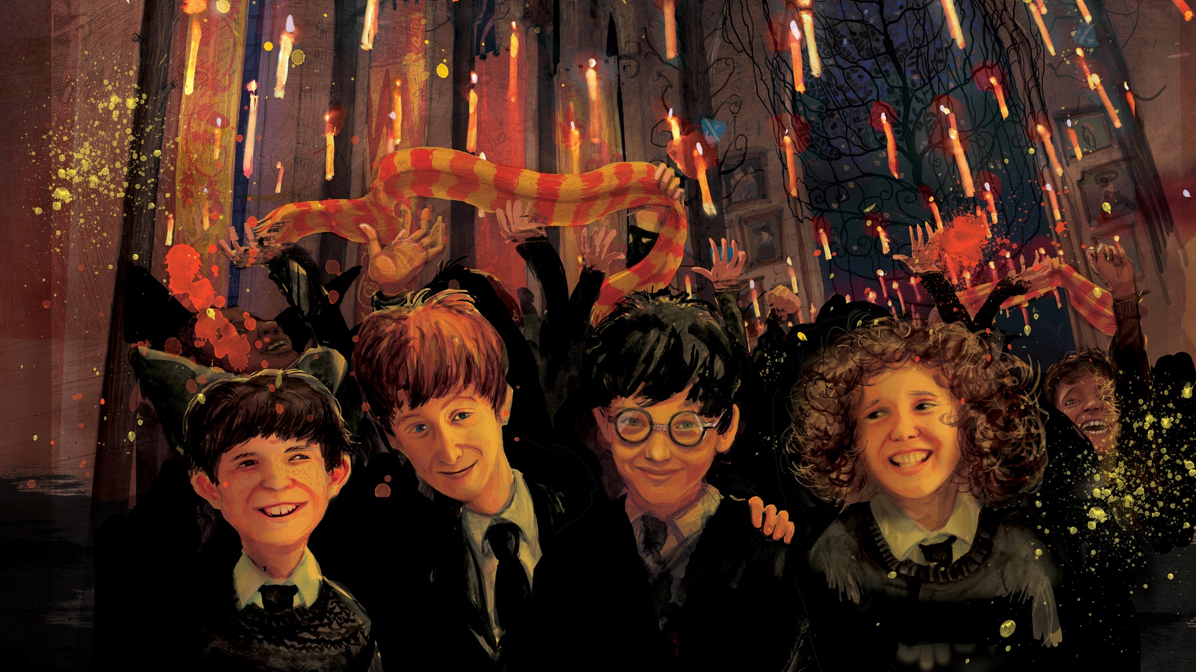 Téléchargez des papiers peints mobile Harry Potter, Film, Hermione Granger, Harry Potter À L'école Des Sorciers, Ron Weasley, Neville Londubat gratuitement.