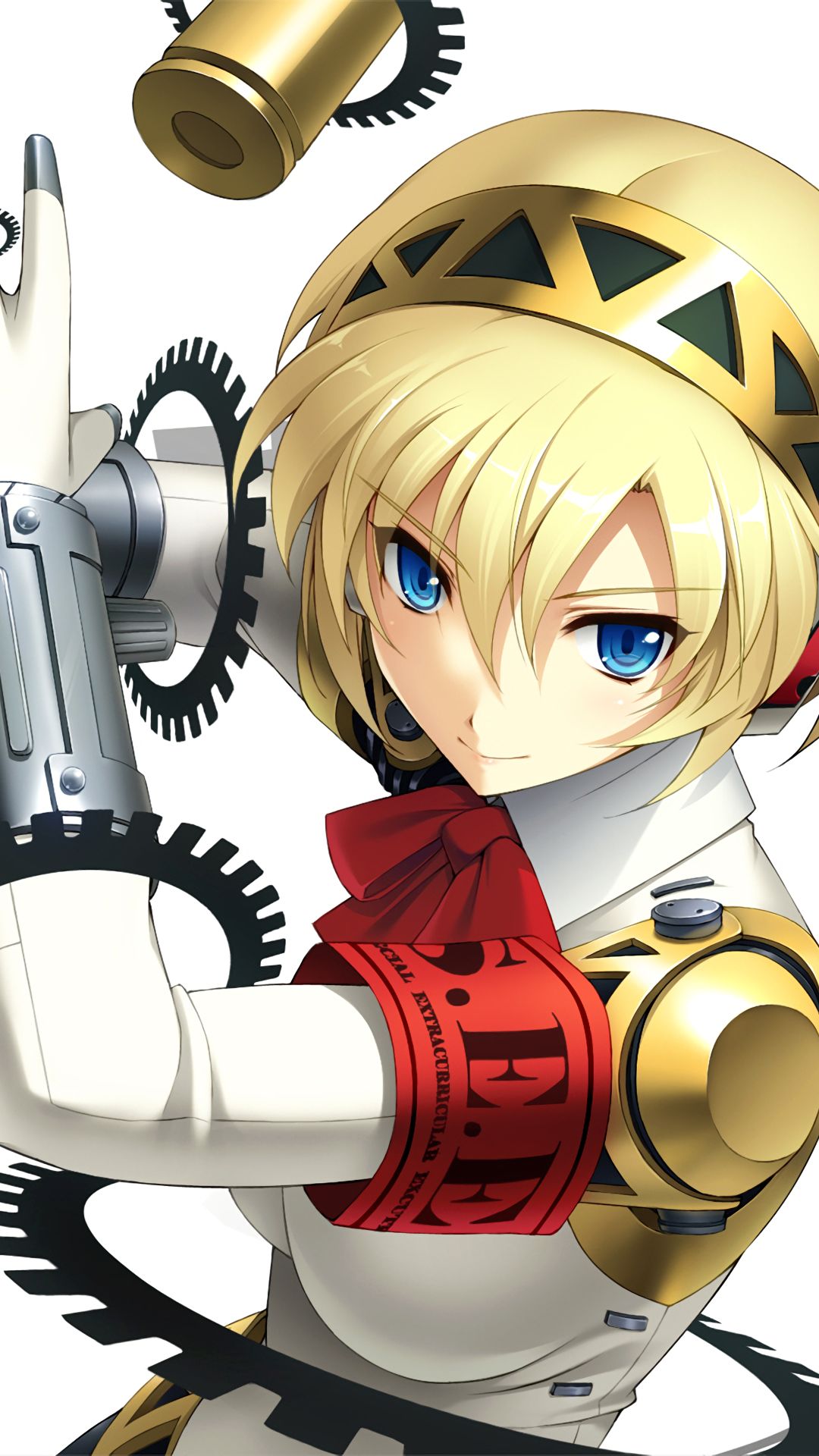 Download mobile wallpaper Blonde, Blue Eyes, Video Game, Short Hair, Persona 3, Persona, Aigis (Persona) for free.