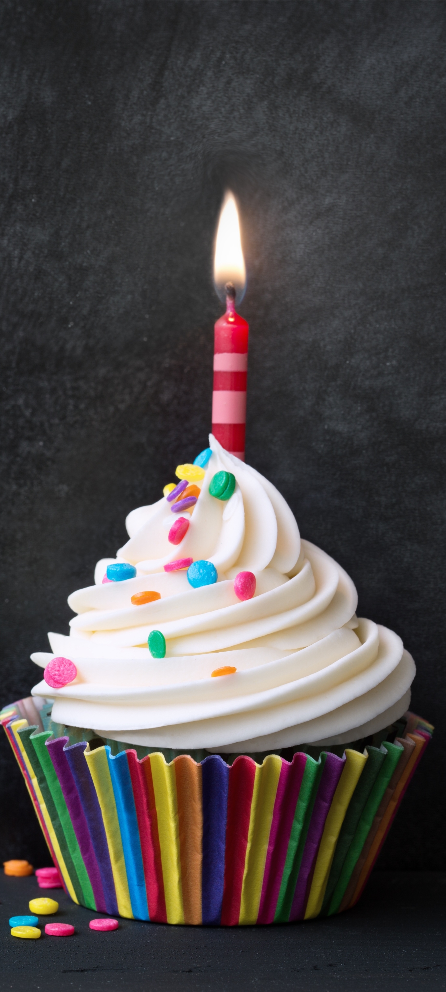 Download mobile wallpaper Holiday, Candle, Cupcake, Birthday, Happy Birthday for free.