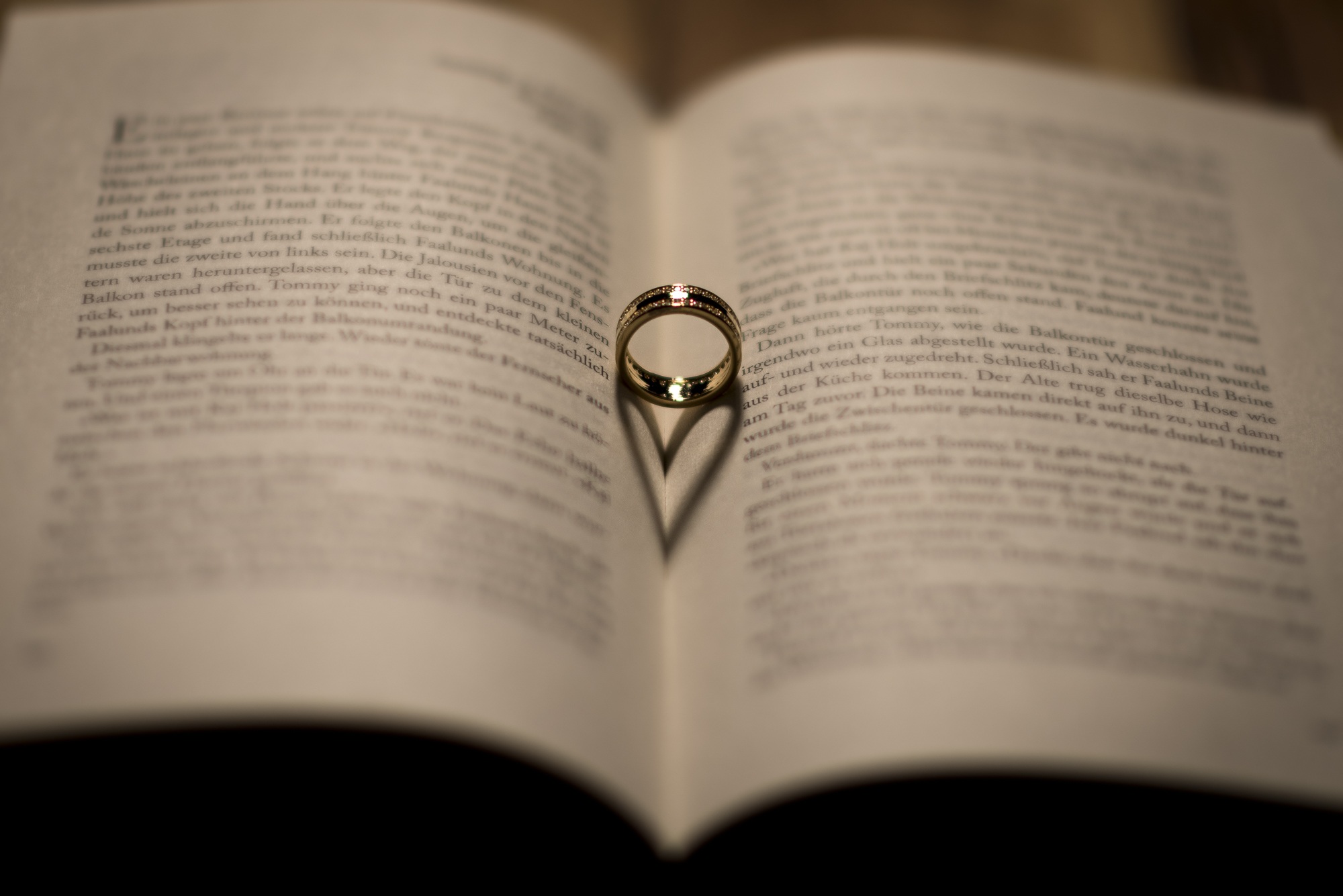 Download mobile wallpaper Love, Ring, Book, Man Made for free.