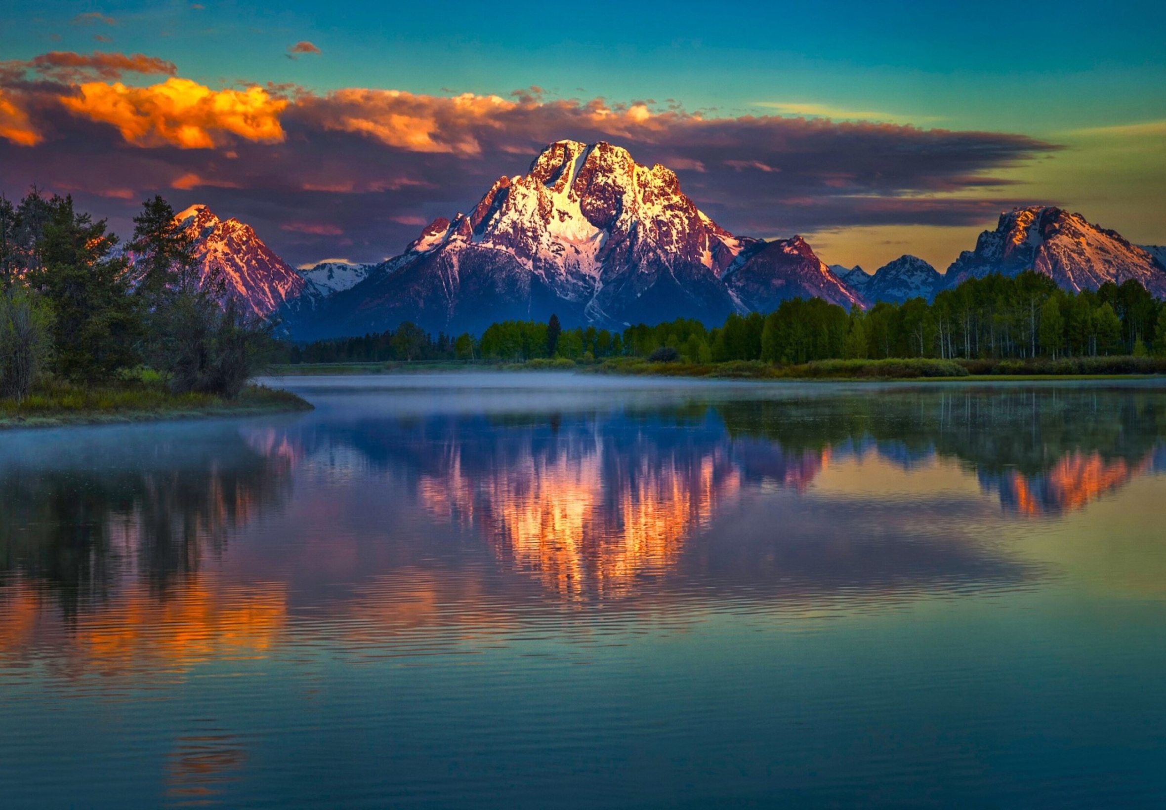 Laden Sie das Seen, Berg, See, Abend, Gebirge, Sonnenuntergang, Erde/natur, Spiegelung, Betrachtung-Bild kostenlos auf Ihren PC-Desktop herunter