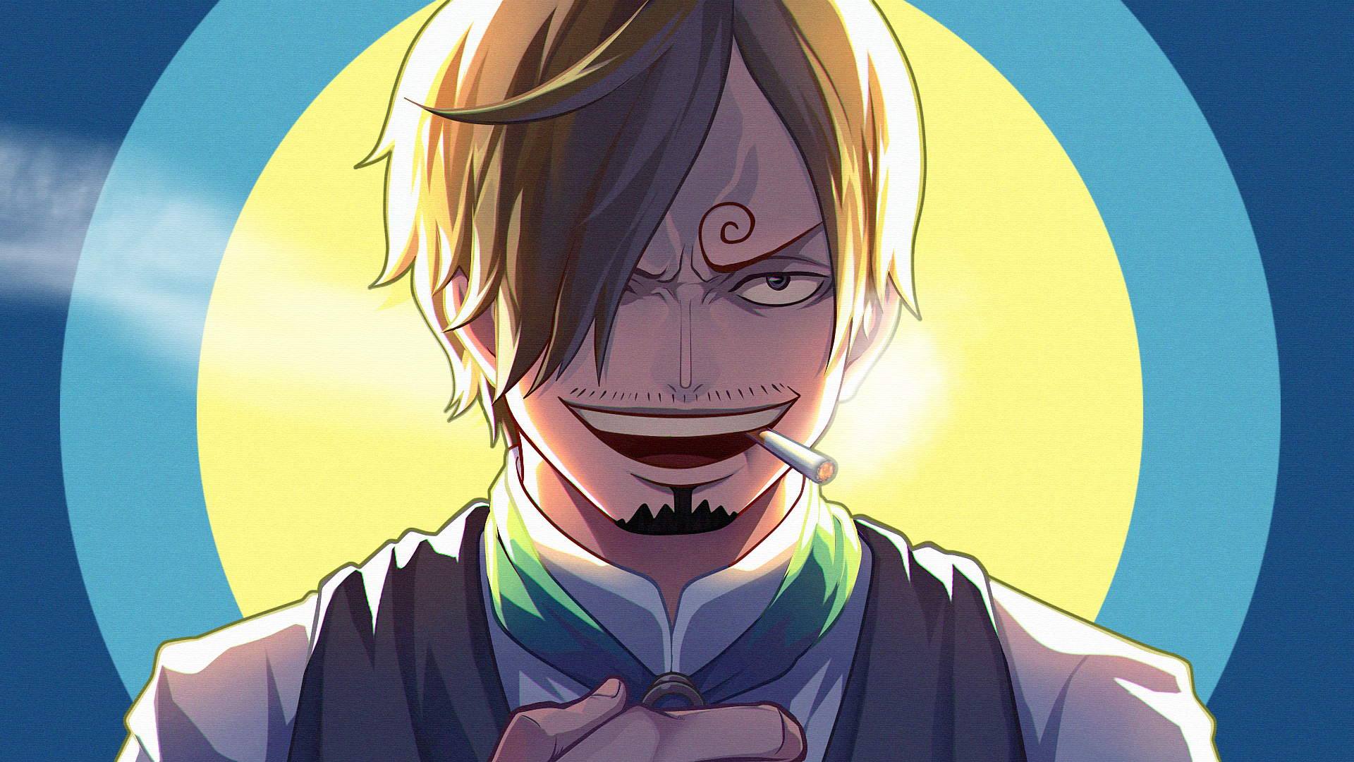 Download mobile wallpaper Anime, Blonde, One Piece, Sanji (One Piece), Cigarette for free.