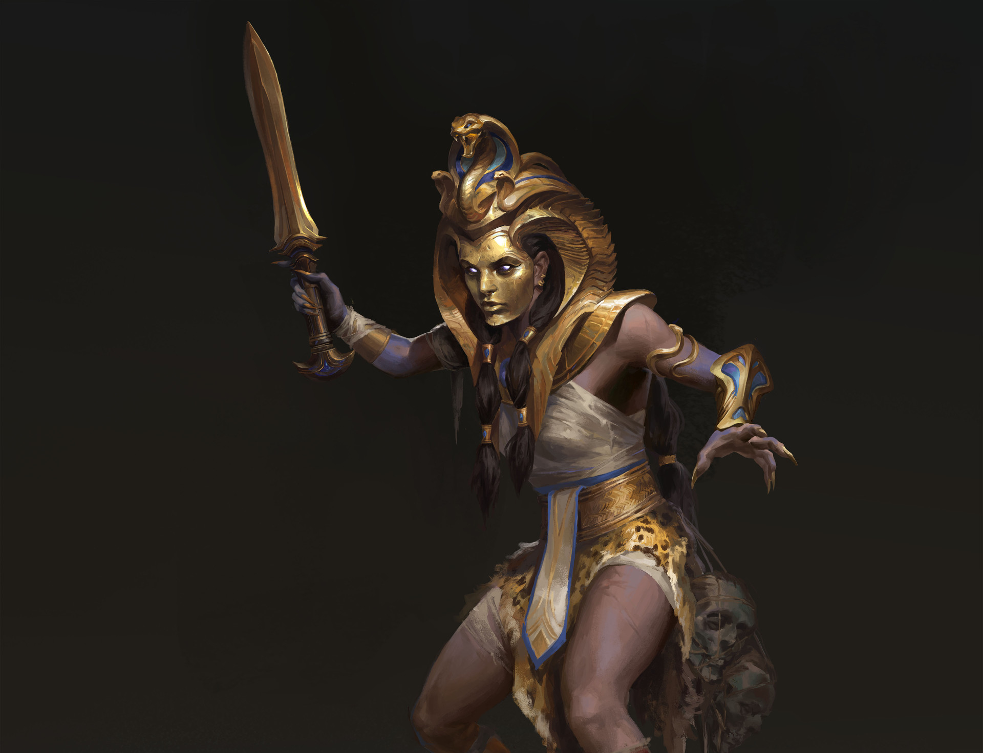 Free download wallpaper Fantasy, Mask, Sword, Women Warrior, Woman Warrior on your PC desktop
