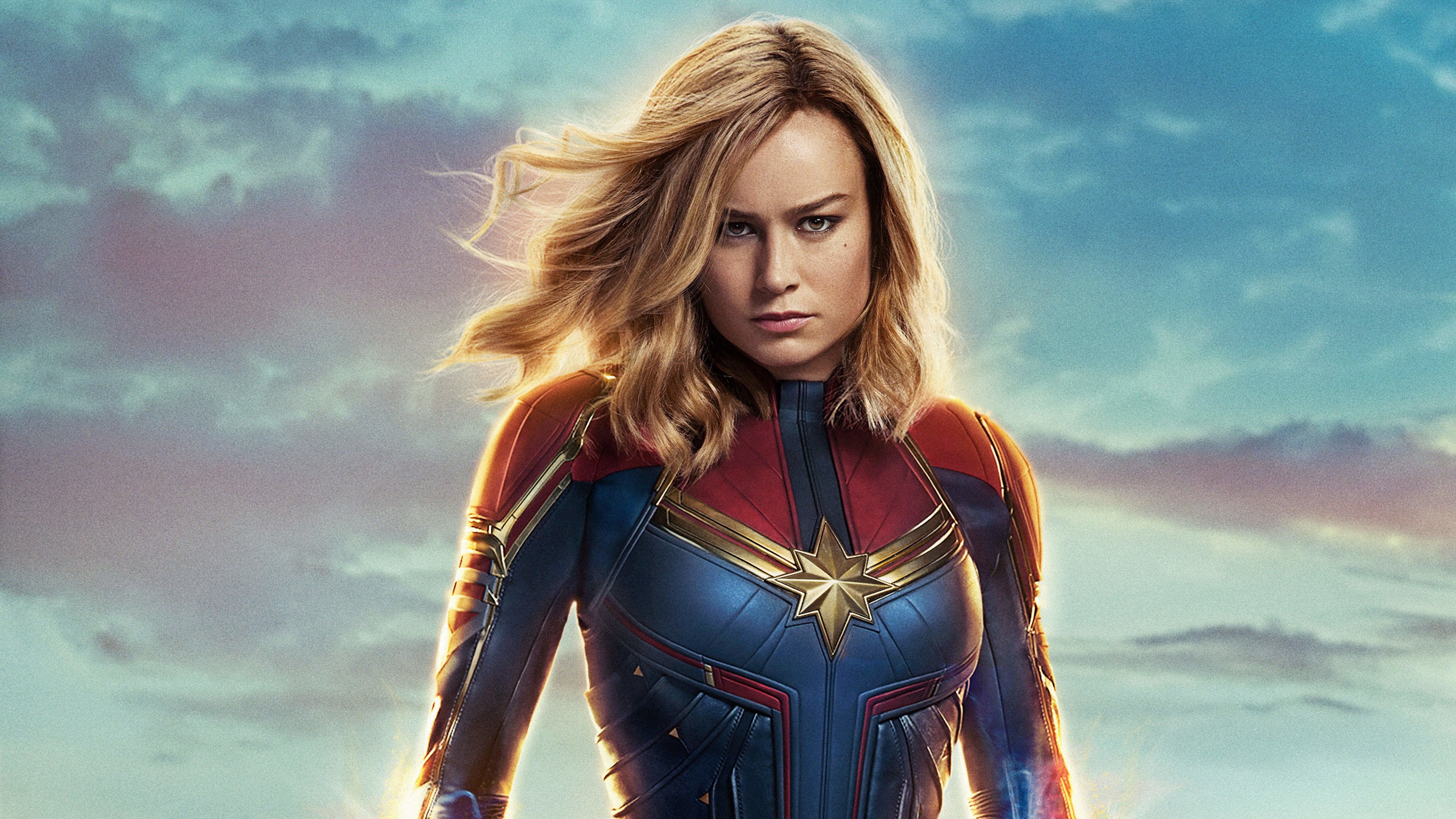 Handy-Wallpaper Filme, Captain Marvel, Brie Larson kostenlos herunterladen.