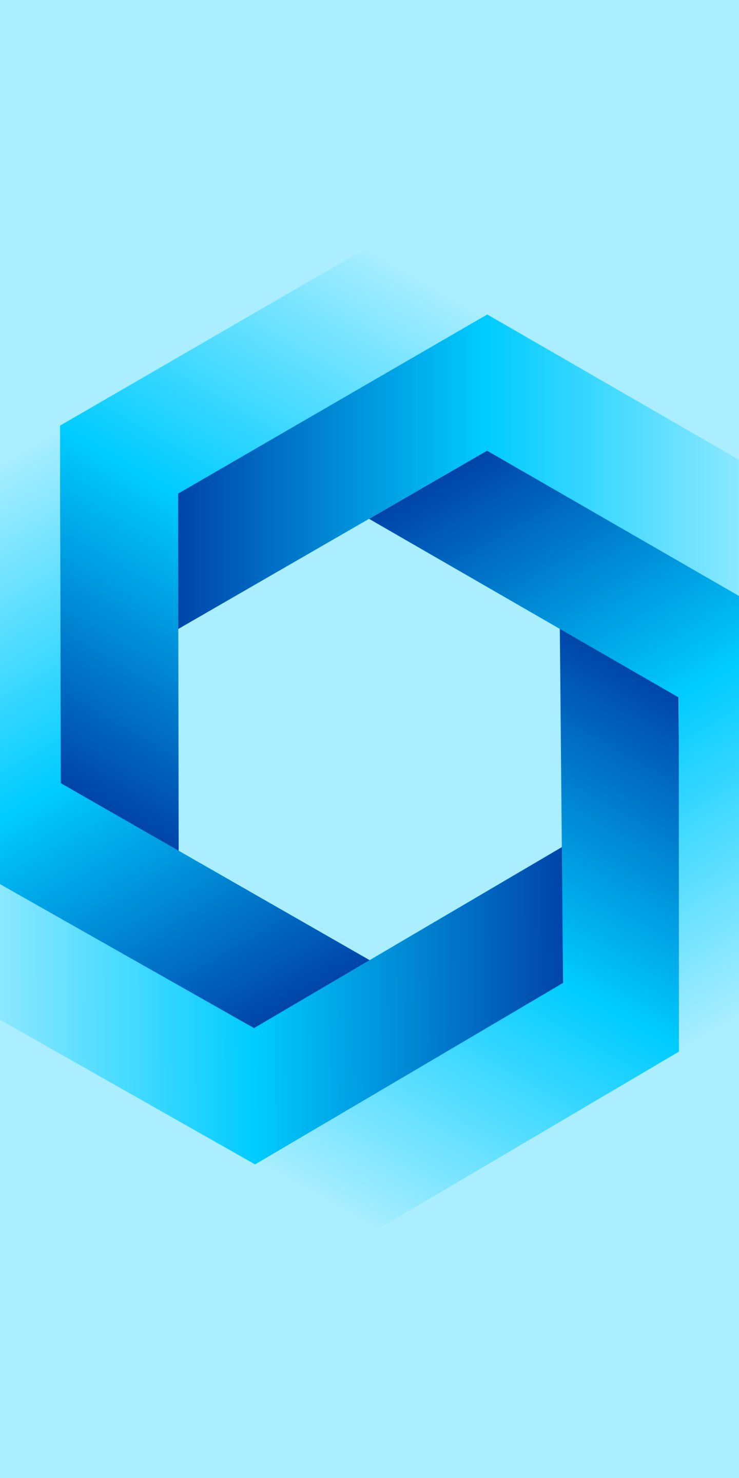 blue, abstract, hexagon, azure Free Stock Photo