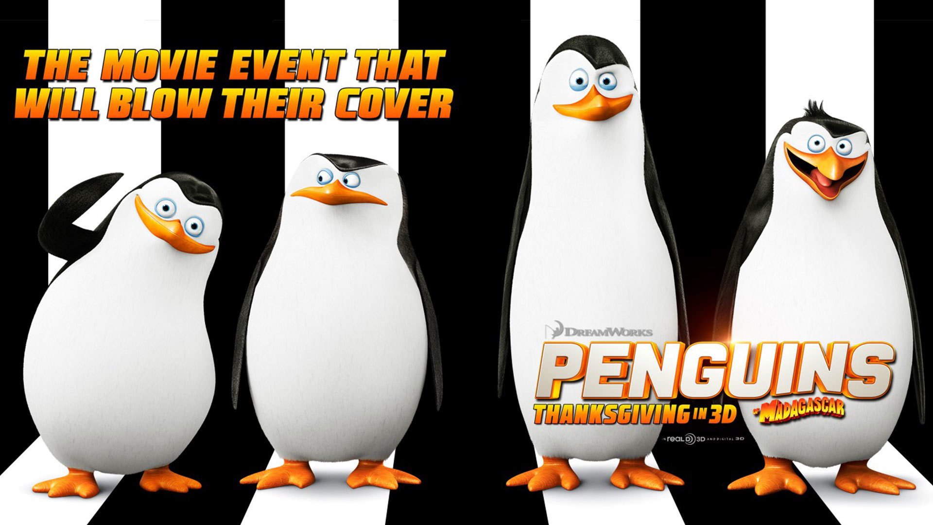 Скачать картинку Кино, Пингвины Мадагаскара: Фильм в телефон бесплатно.