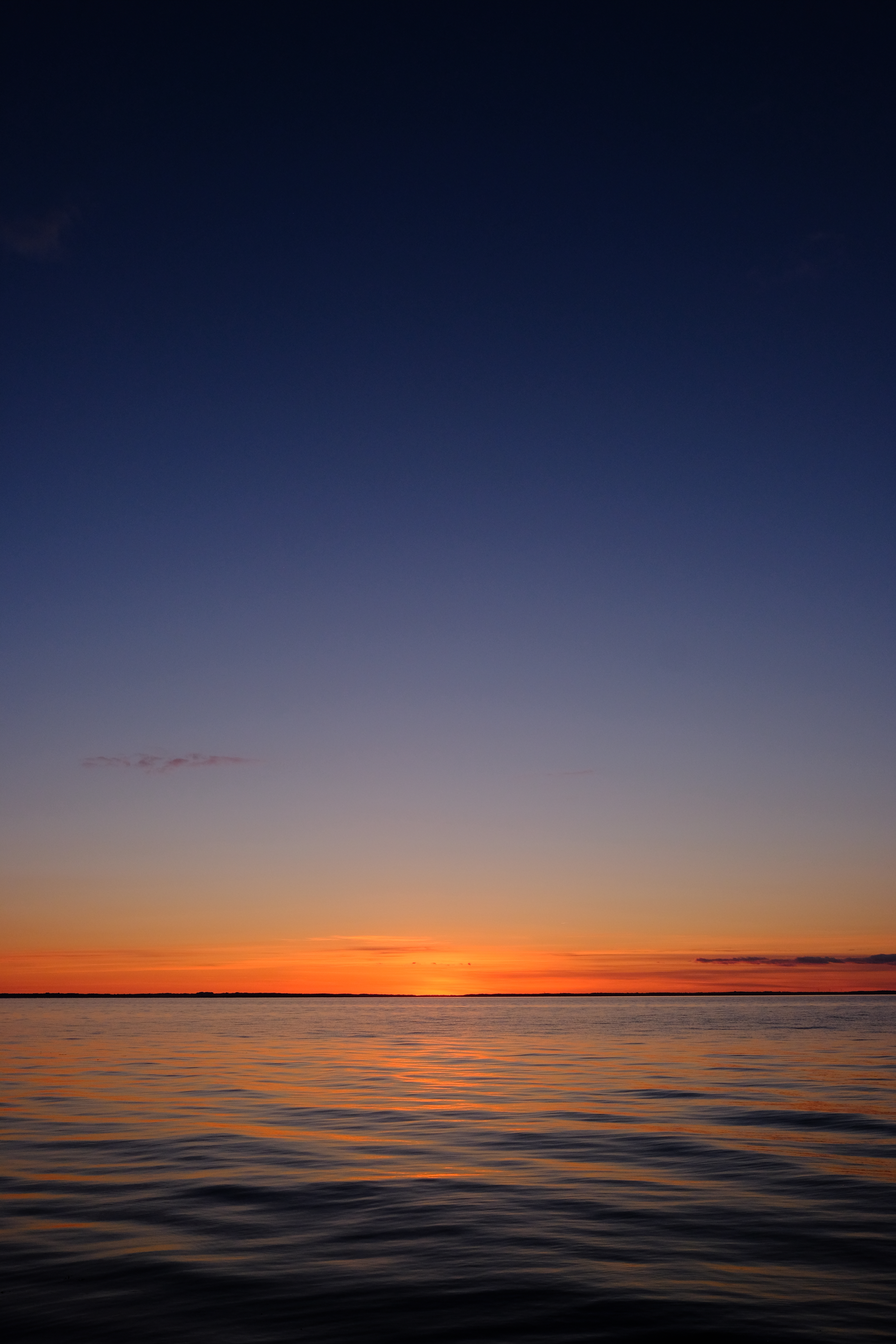 twilight, nature, water, sunset, sea, horizon, dusk 4K, Ultra HD