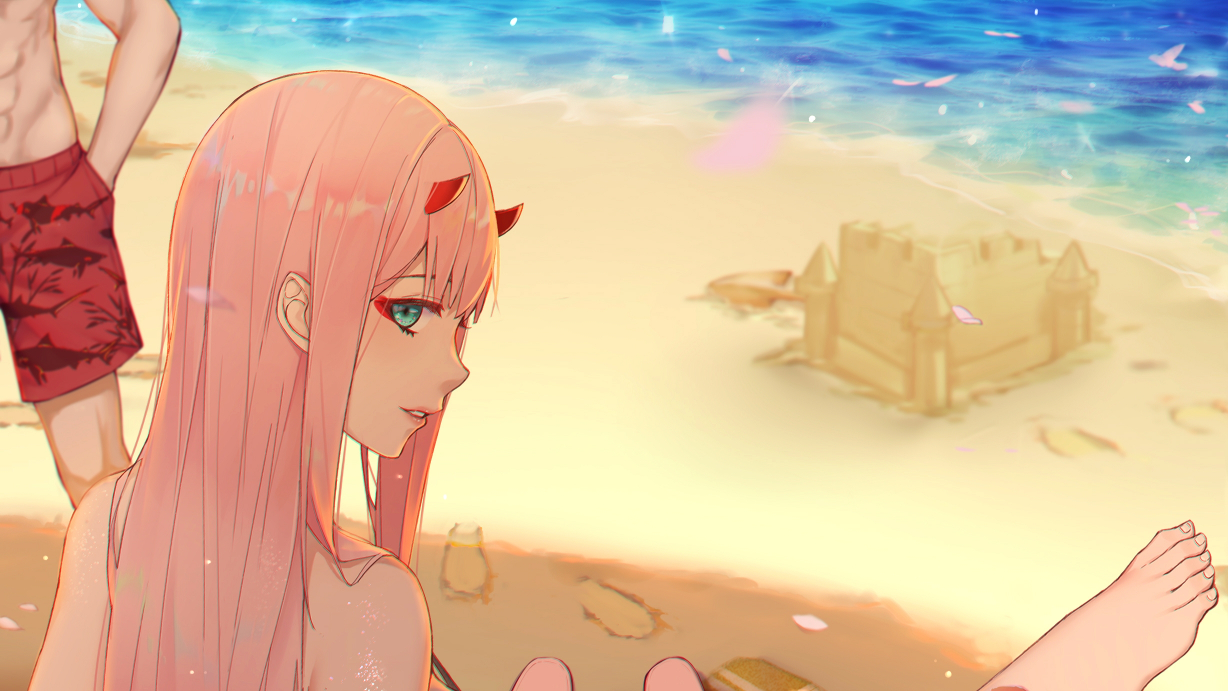 Handy-Wallpaper Animes, Darling In The Franxx, Zero Two (Liebling Im Franxx) kostenlos herunterladen.