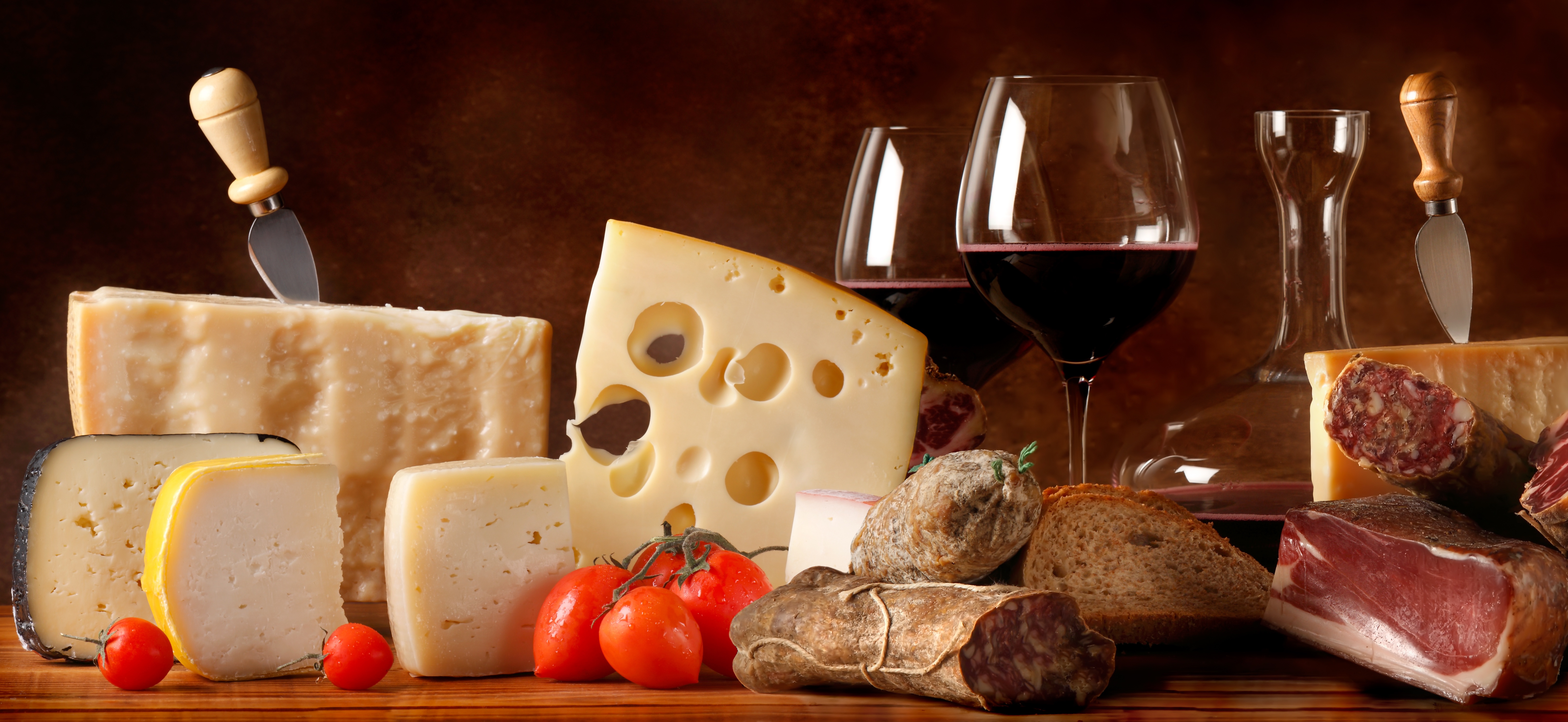 Free download wallpaper Food, Cheese, Meat, Still Life, Wine on your PC desktop