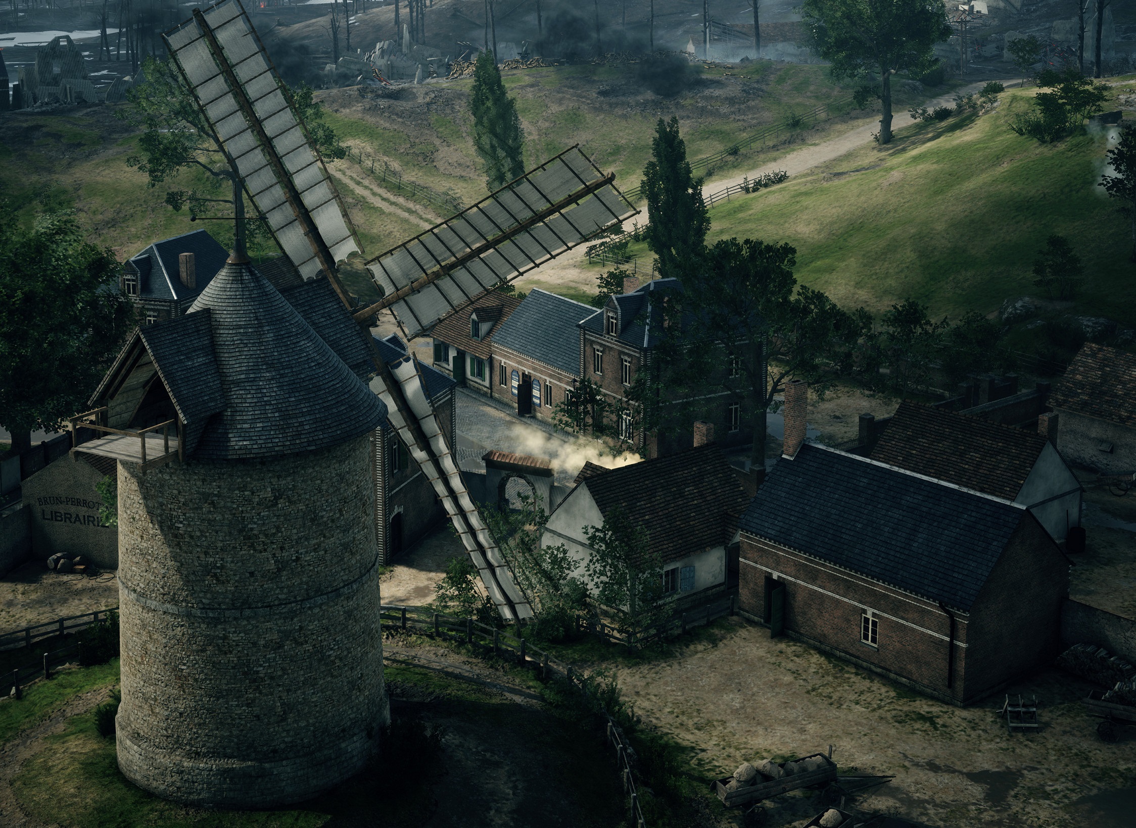 Download mobile wallpaper Battlefield, Windmill, Video Game, Battlefield 1 for free.