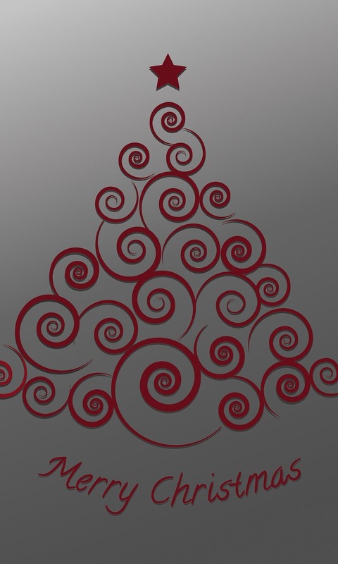 Download mobile wallpaper Christmas, Holiday, Christmas Tree, Merry Christmas, Minimalist for free.