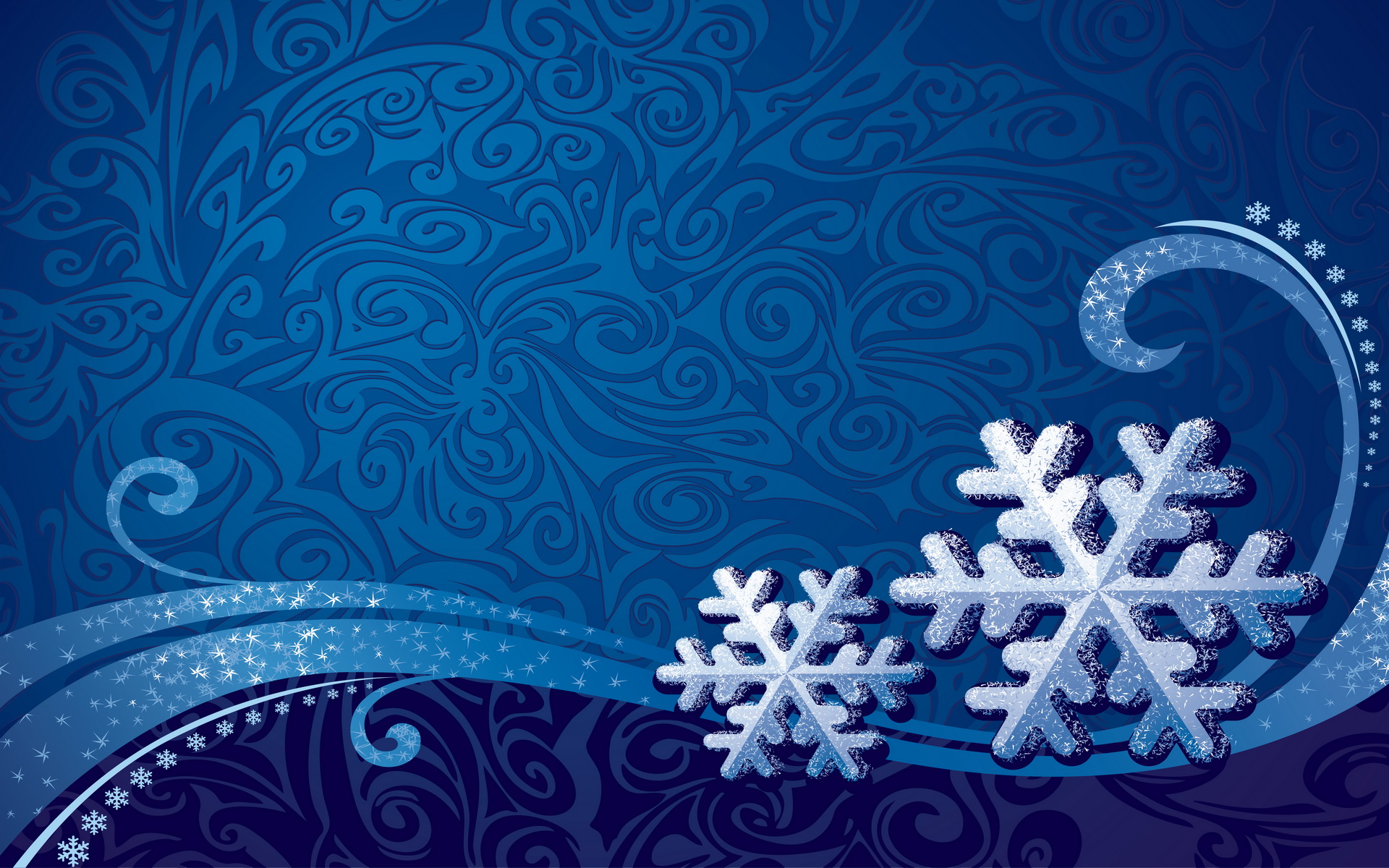 Завантажити шпалери безкоштовно Синій, Художній, Сніжинка картинка на робочий стіл ПК