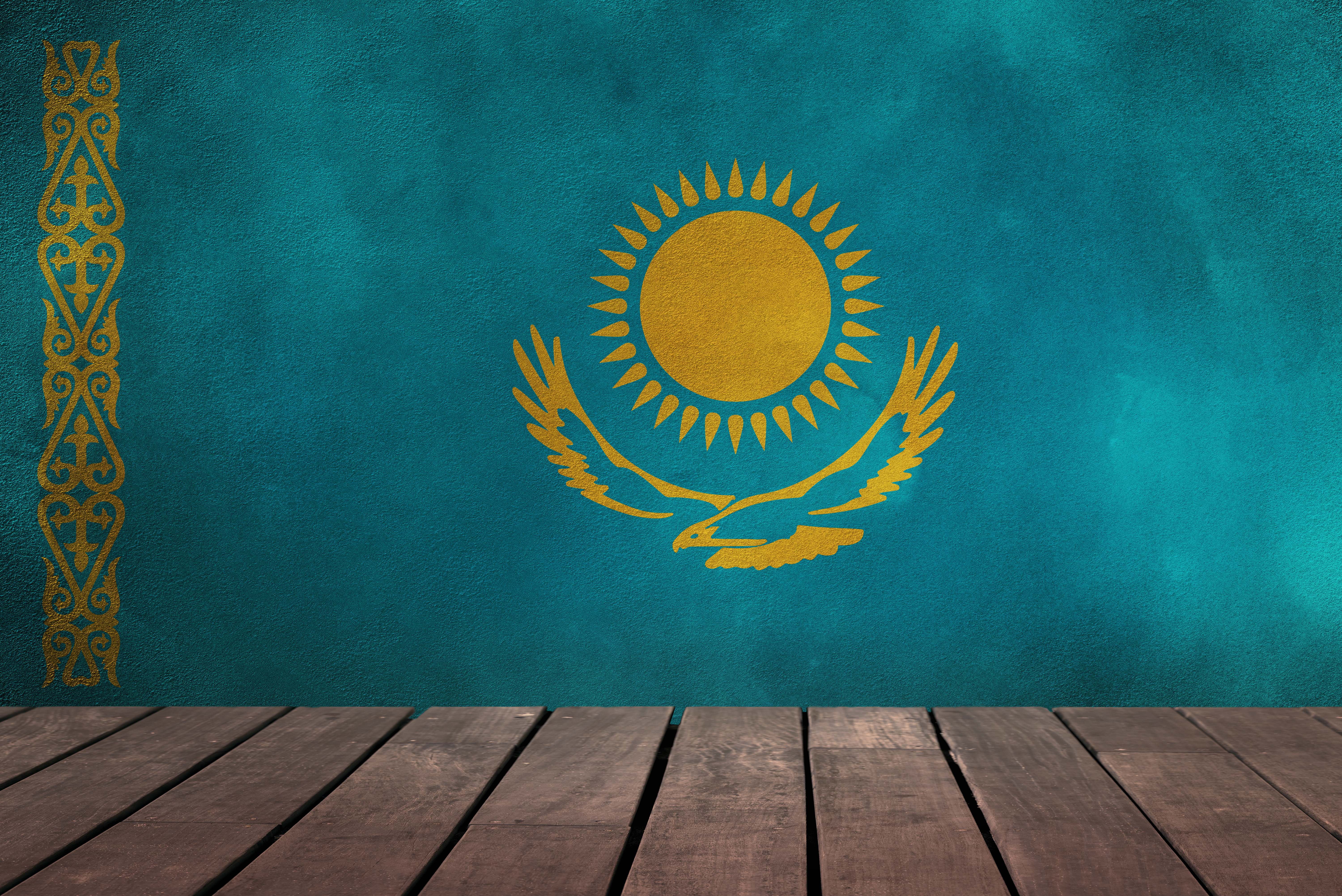 1528266 descargar fondo de pantalla miscelaneo, bandera de kazajstán, bandera, banderas: protectores de pantalla e imágenes gratis