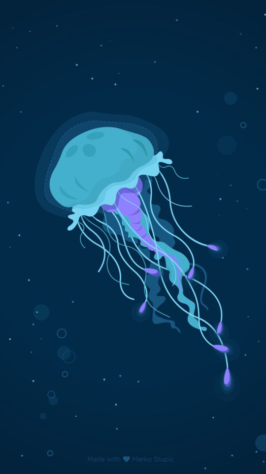 Download mobile wallpaper Jellyfish, Animal, Artistic for free.