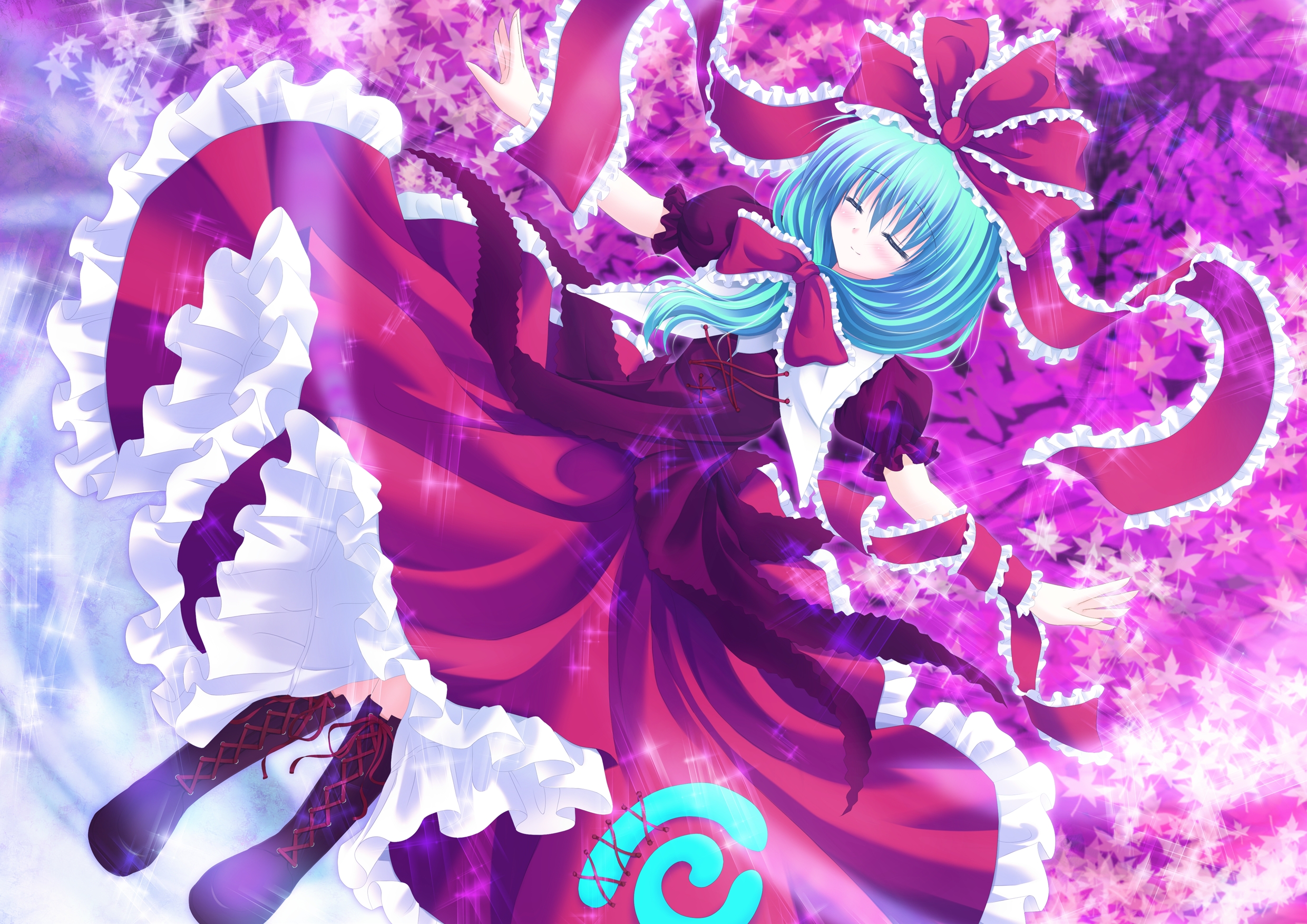 Laden Sie das Animes, Tuhu, Hina Kagiyama-Bild kostenlos auf Ihren PC-Desktop herunter