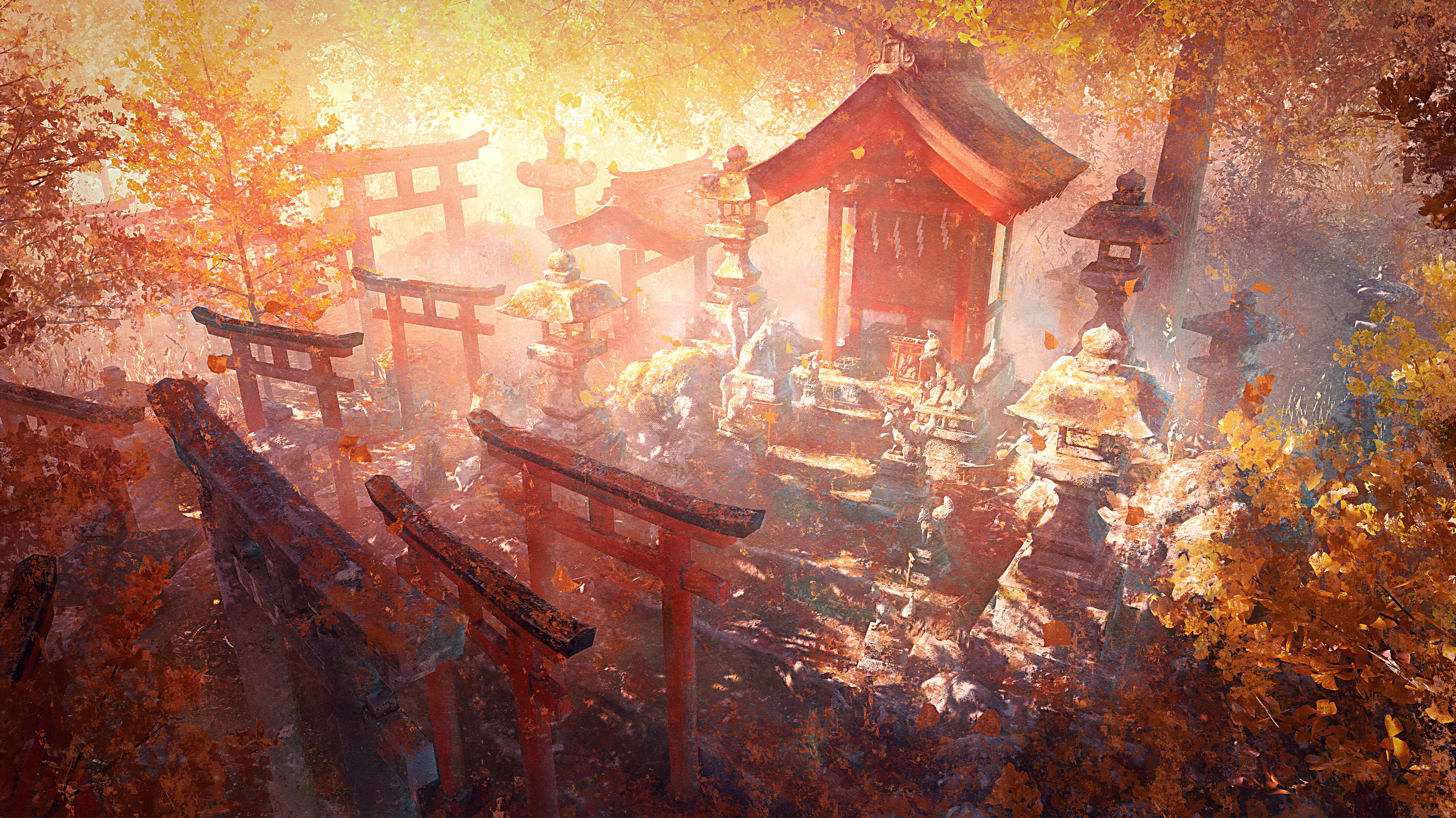 Download mobile wallpaper Fantasy, Temple, Shrine for free.