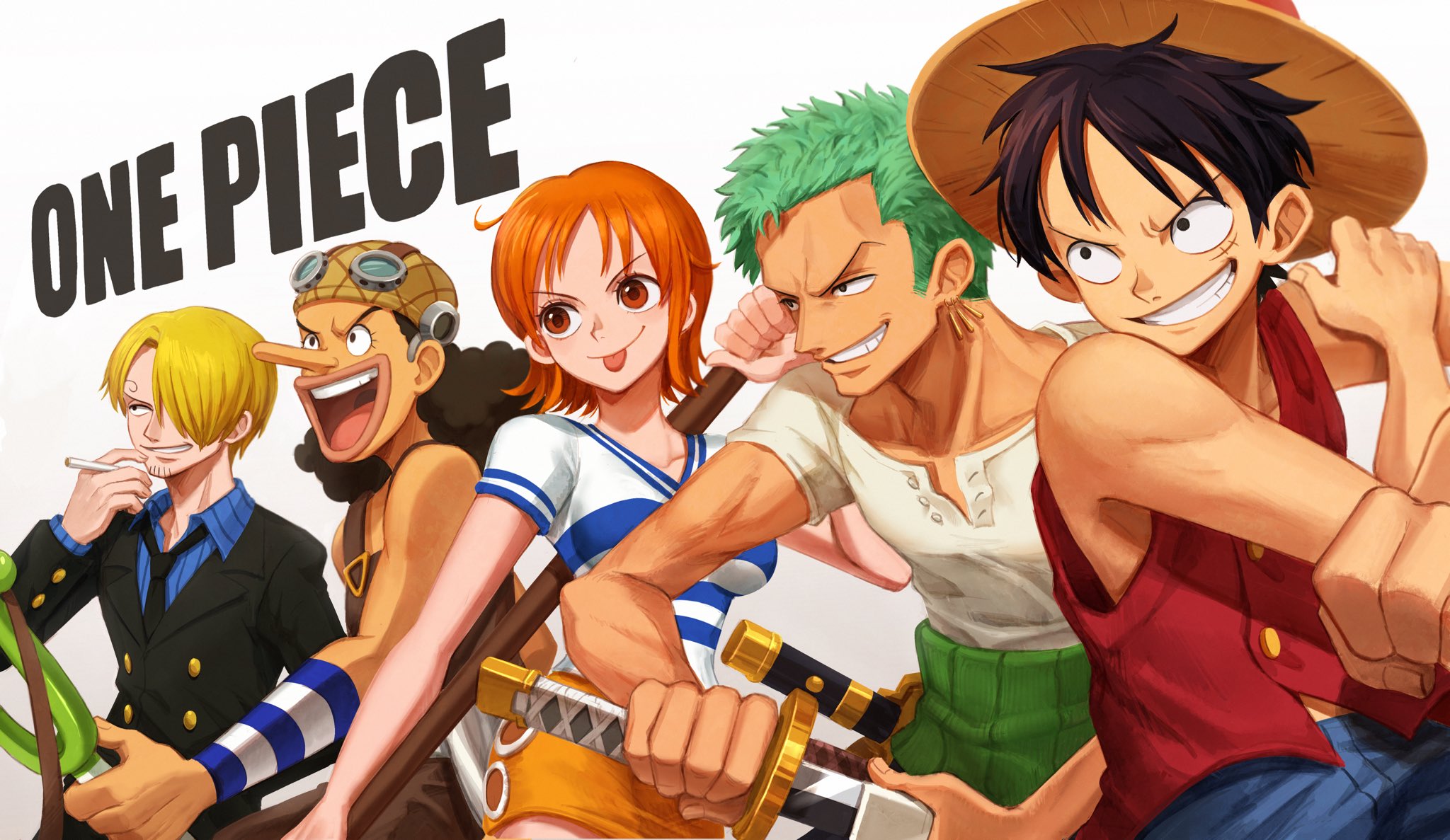 Скачати мобільні шпалери Аніме, Ван Піс, Усопп (One Piece), Ророноа Зоро, Манкі Д Луффі, Намі (One Piece), Санджі (One Piece) безкоштовно.