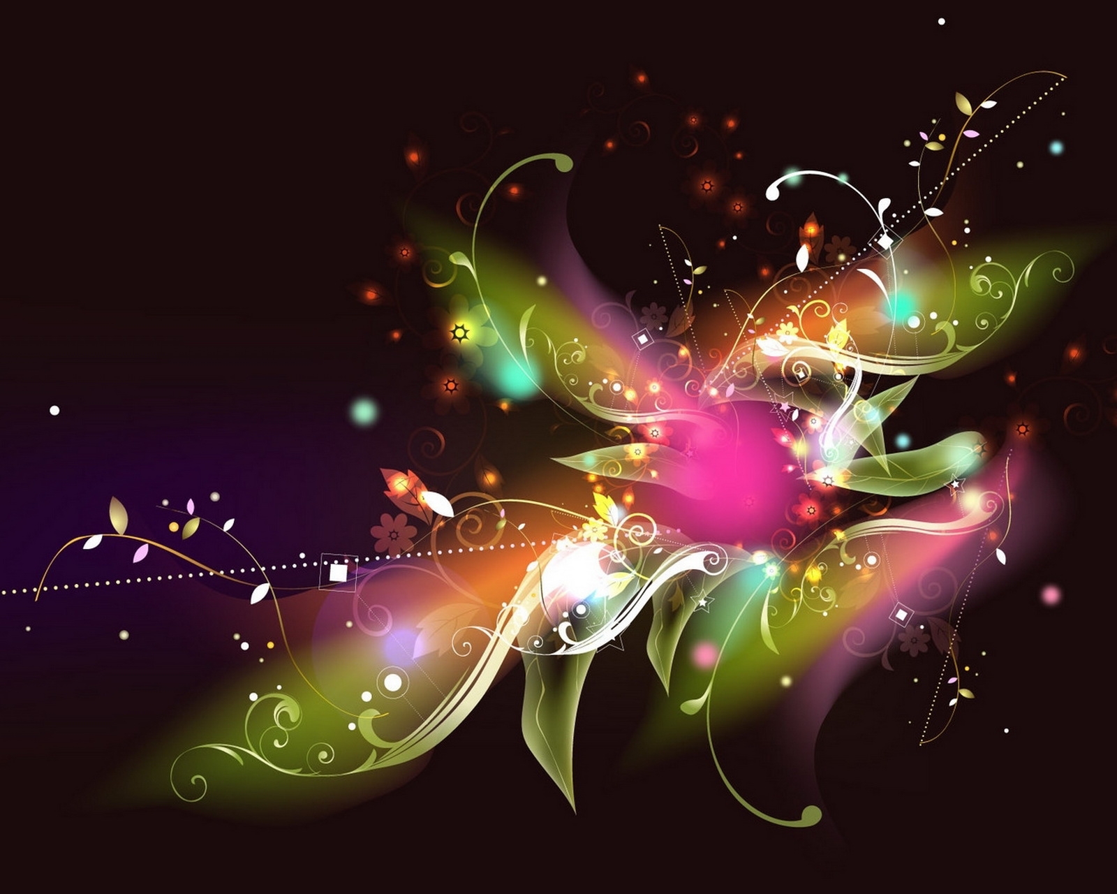 Free download wallpaper Shine, Abstract, Flower, Multicolored, Motley, Brilliance on your PC desktop