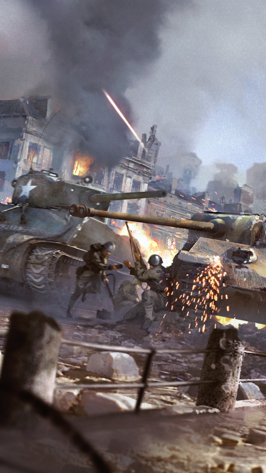 Download mobile wallpaper Soldier, Tank, Video Game, M4 Sherman, War Thunder for free.