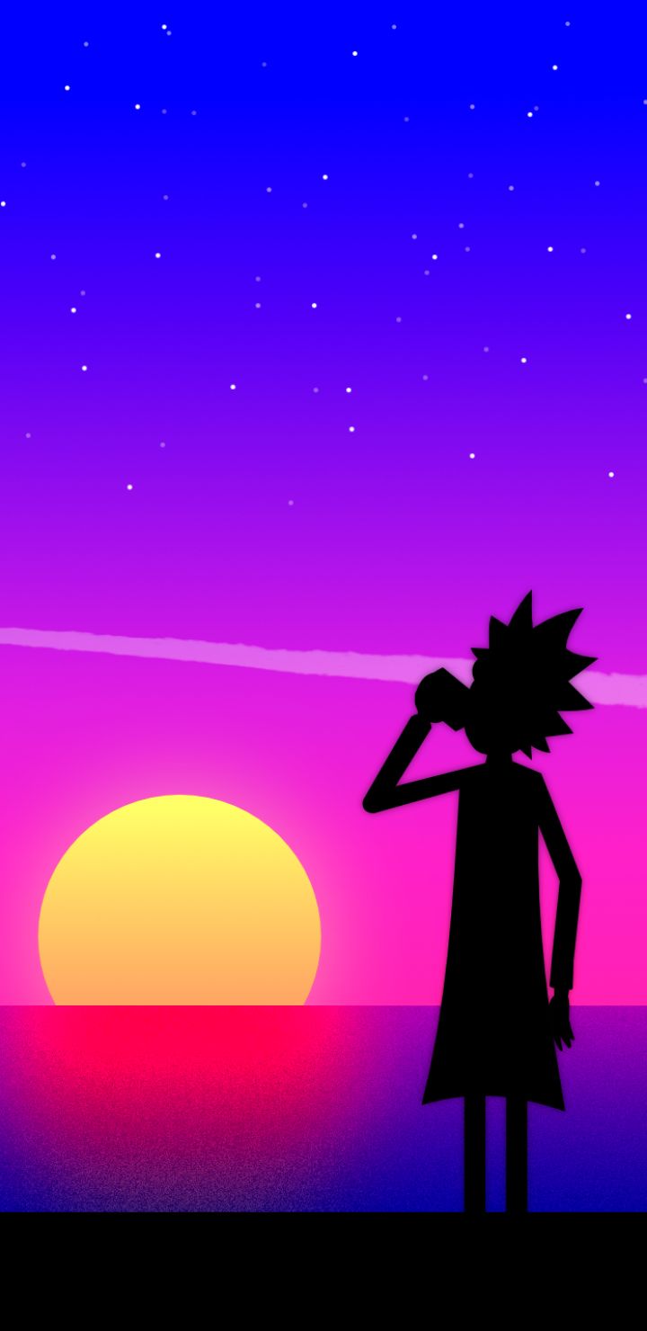 Download mobile wallpaper Sunset, Tv Show, Rick Sanchez, Rick And Morty for free.