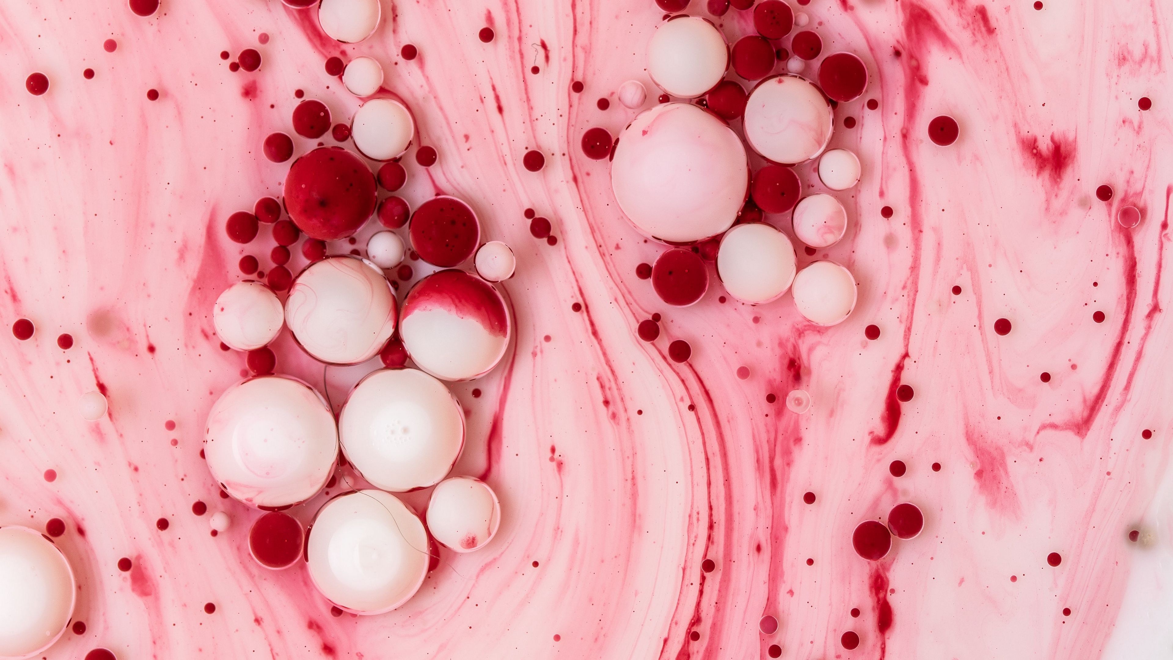 Download mobile wallpaper Abstract, Pink, Bubble for free.