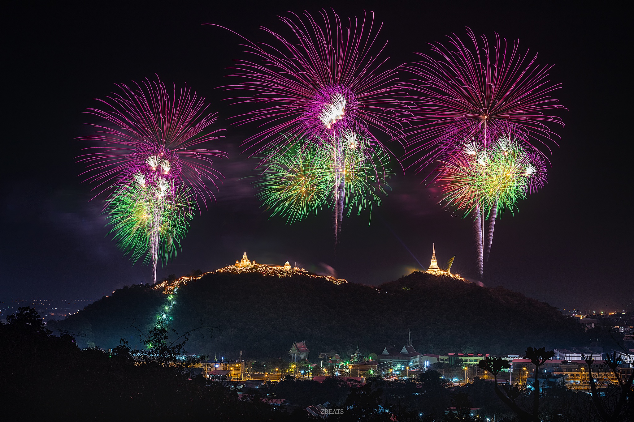 無料モバイル壁紙花火, 夜, 写真撮影をダウンロードします。