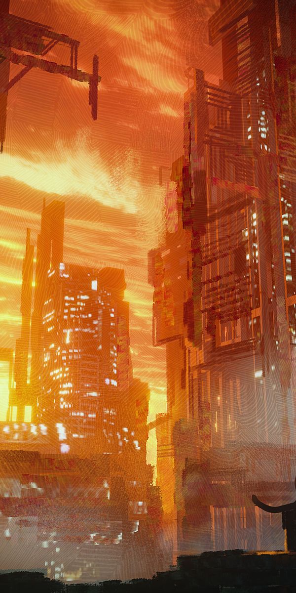 desktop-wallpaper-cat-futurism-art-city-silhouette-4k-free