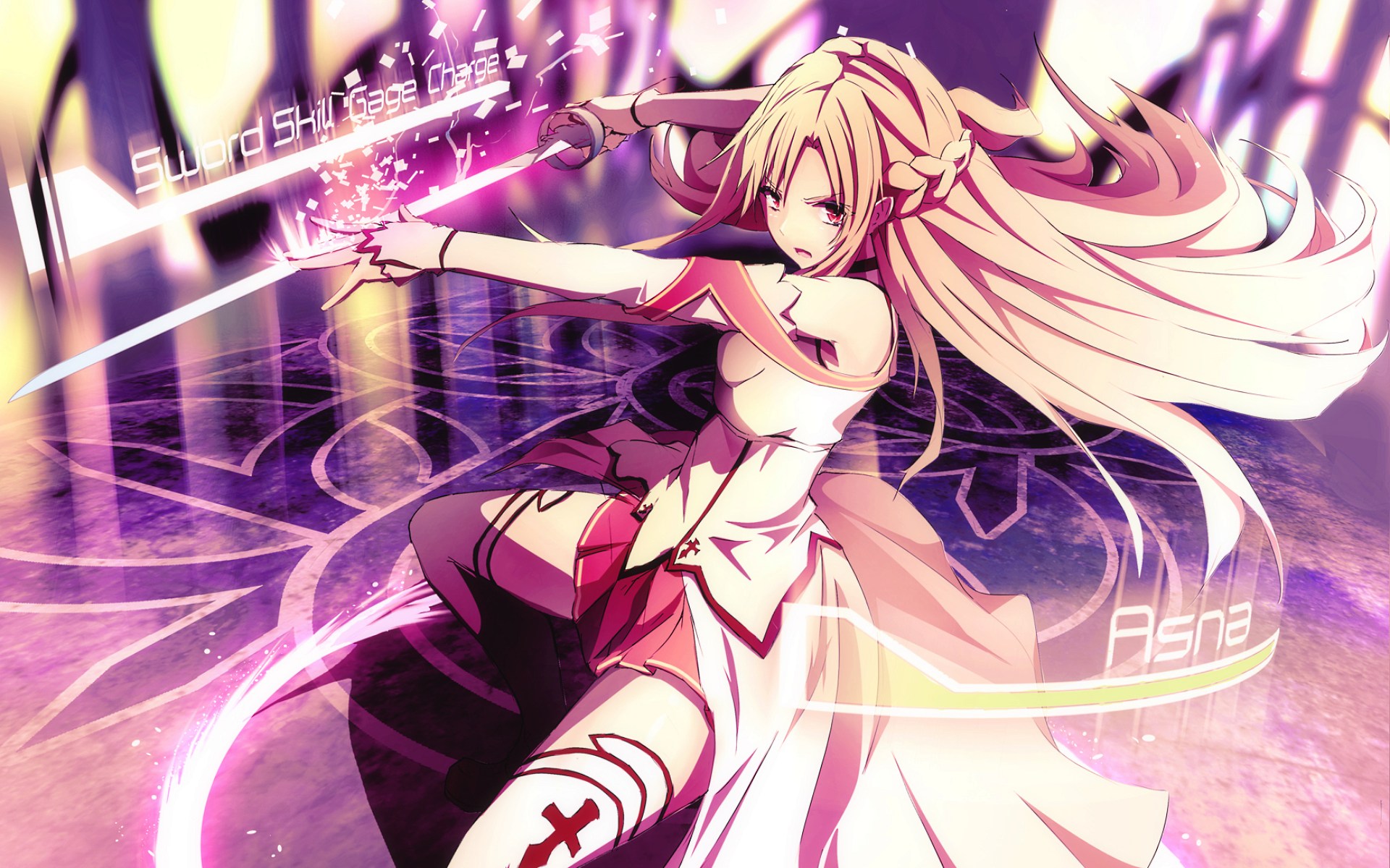 Handy-Wallpaper Sword Art Online, Asuna Yuuki, Animes kostenlos herunterladen.