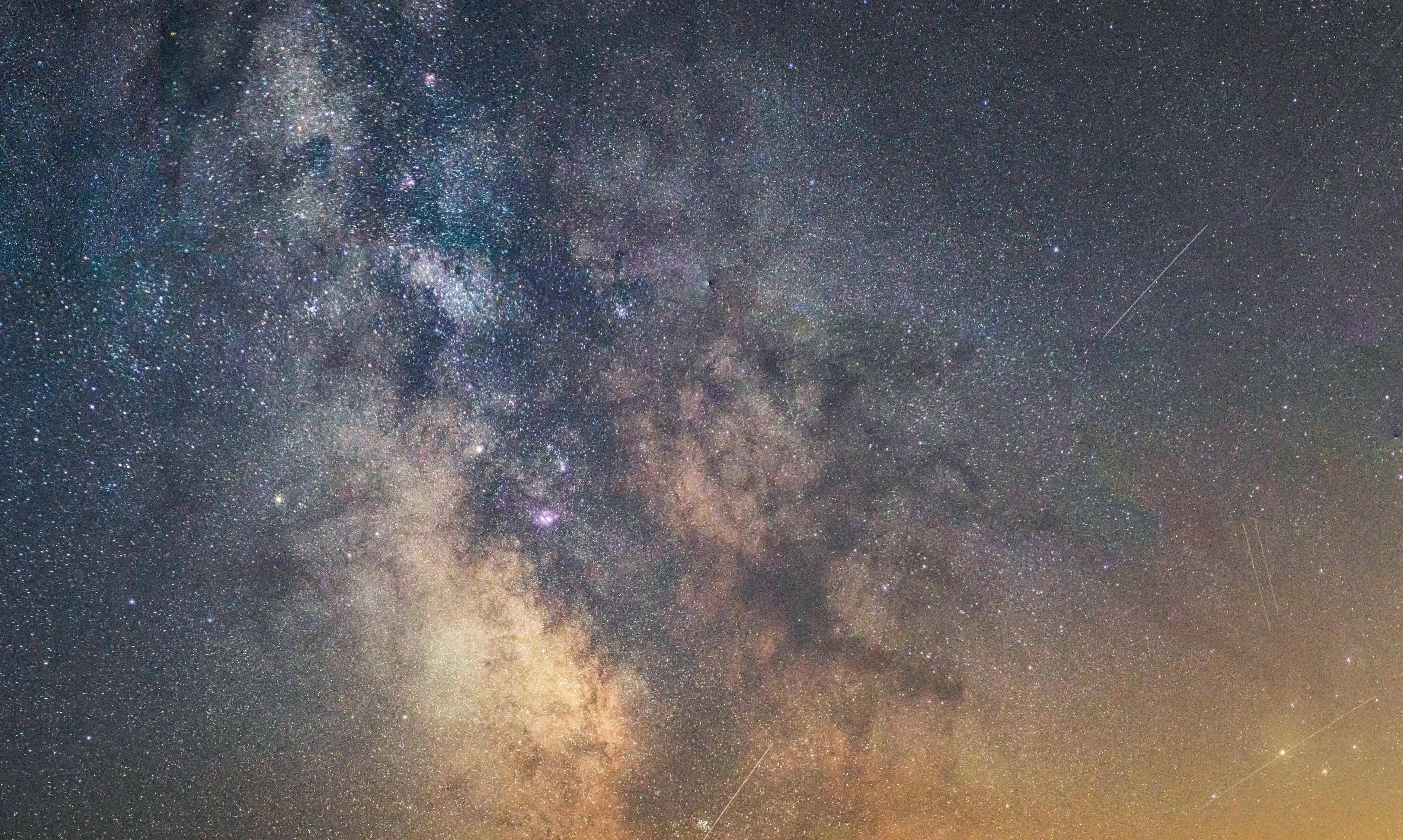 Free download wallpaper Stars, Night, Starry Sky, Universe, Dark, Milky Way on your PC desktop